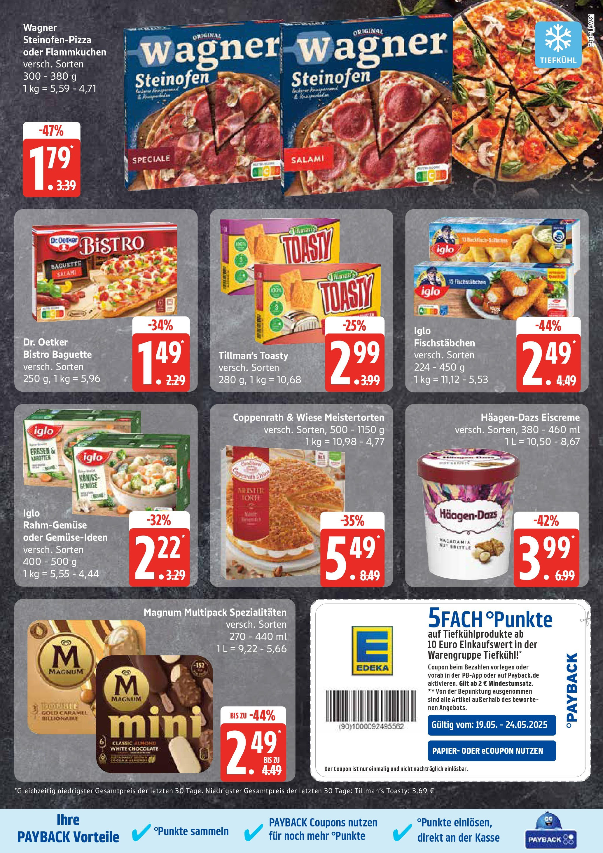 Edeka - EDEKA: Wochenangebote (ab 18.05.2025) » Angebote Online | Seite: 13 | Produkte: Iglo, Baguette, Fischstabchen, Pizza Edeka - EDEKA: Wochenangebote (ab 18.05.2025) » Angebote Online | Seite: 13 | Produkte: Iglo, Baguette, Fischstabchen, Pizza
