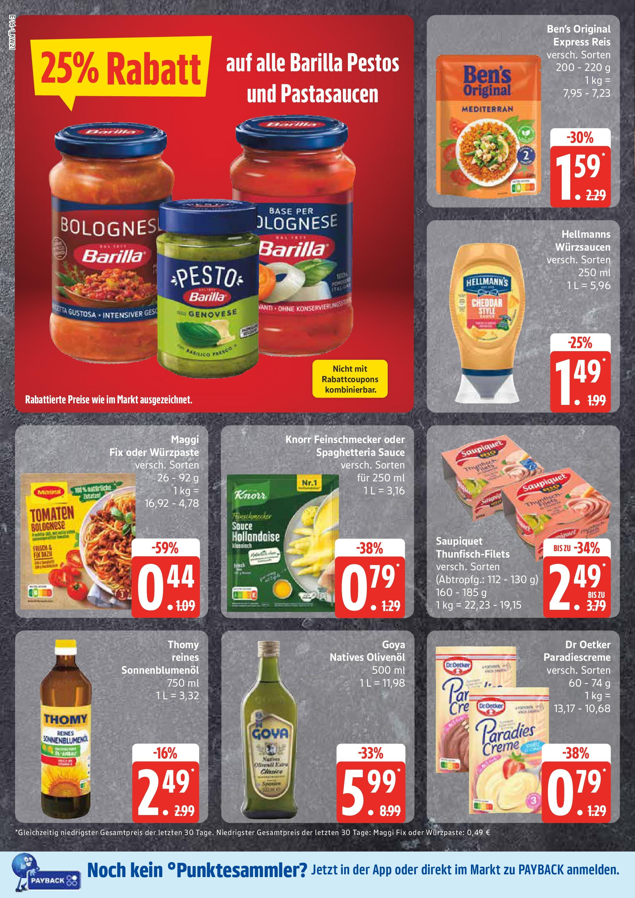 Edeka - EDEKA: Wochenangebote (ab 18.05.2025) » Angebote Online | Seite: 14 | Produkte: Maggi, Thunfisch, Sonnenblumenol, Pasta Edeka - EDEKA: Wochenangebote (ab 18.05.2025) » Angebote Online | Seite: 14 | Produkte: Maggi, Thunfisch, Sonnenblumenol, Pasta