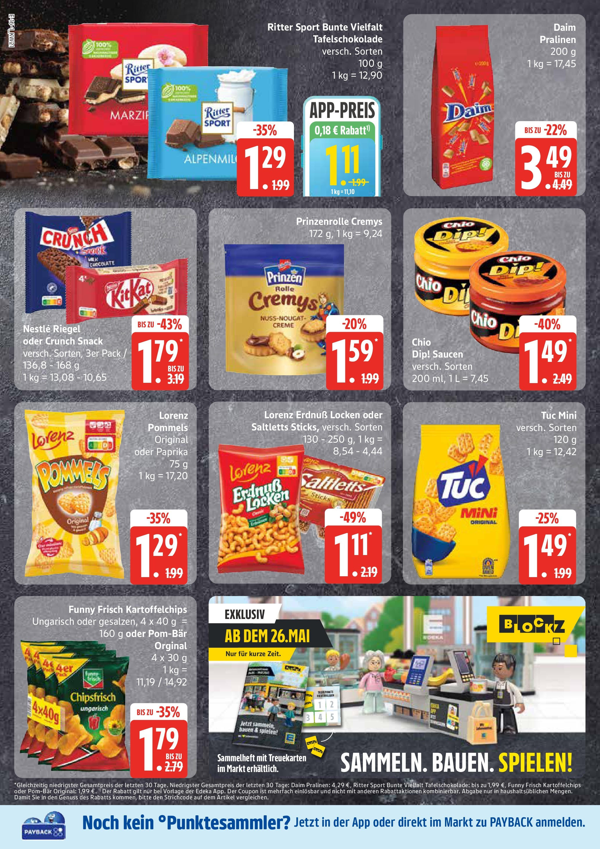 Edeka - EDEKA: Wochenangebote (ab 18.05.2025) » Angebote Online | Seite: 16 | Produkte: Ritter sport, Funny frisch, POM-BÄR, Creme Edeka - EDEKA: Wochenangebote (ab 18.05.2025) » Angebote Online | Seite: 16 | Produkte: Ritter sport, Funny frisch, POM-BÄR, Creme