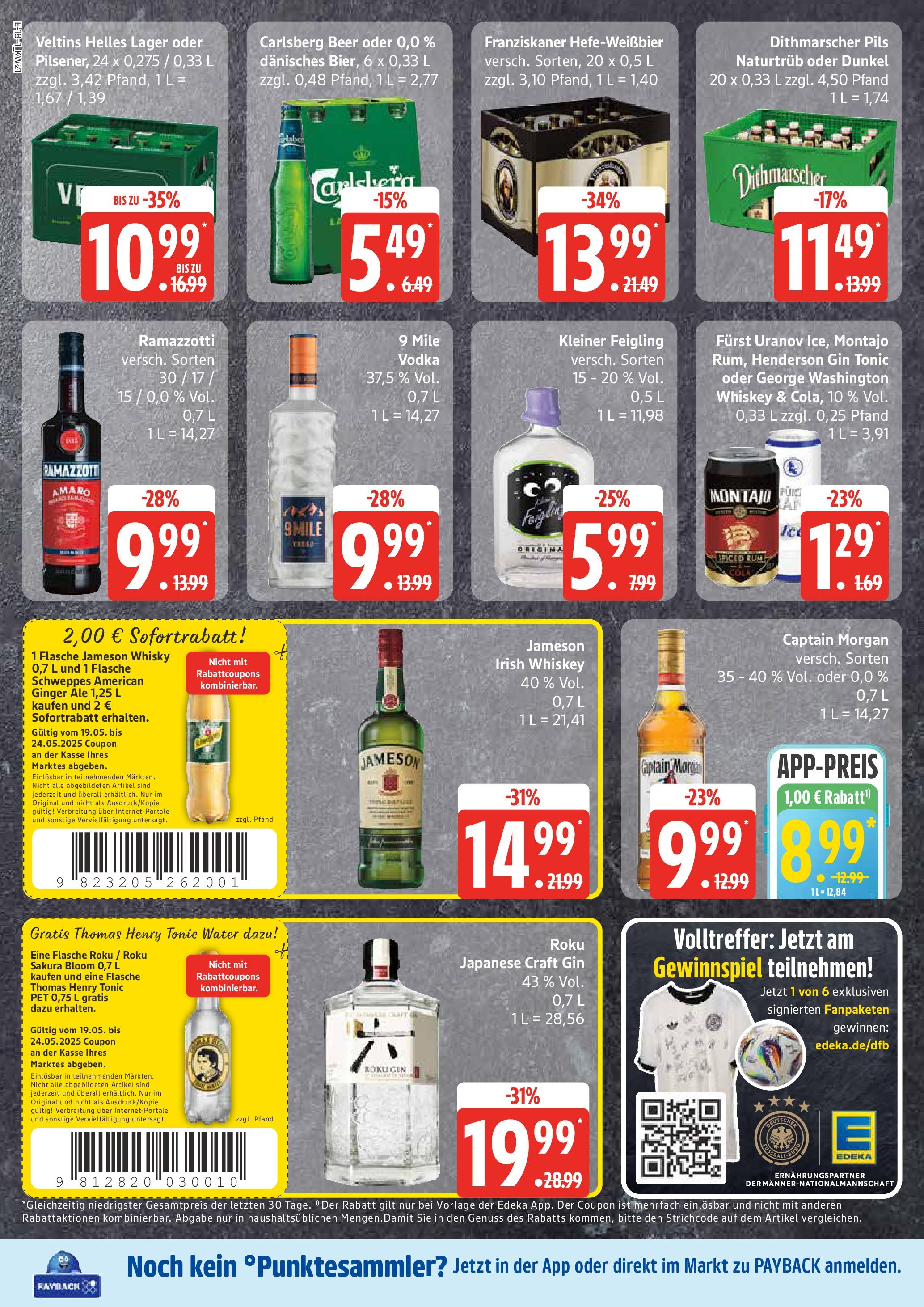 Edeka - EDEKA: Wochenangebote (ab 18.05.2025) » Angebote Online | Seite: 18 | Produkte: Whisky, Cola, Pils, Ramazzotti Edeka - EDEKA: Wochenangebote (ab 18.05.2025) » Angebote Online | Seite: 18 | Produkte: Whisky, Cola, Pils, Ramazzotti