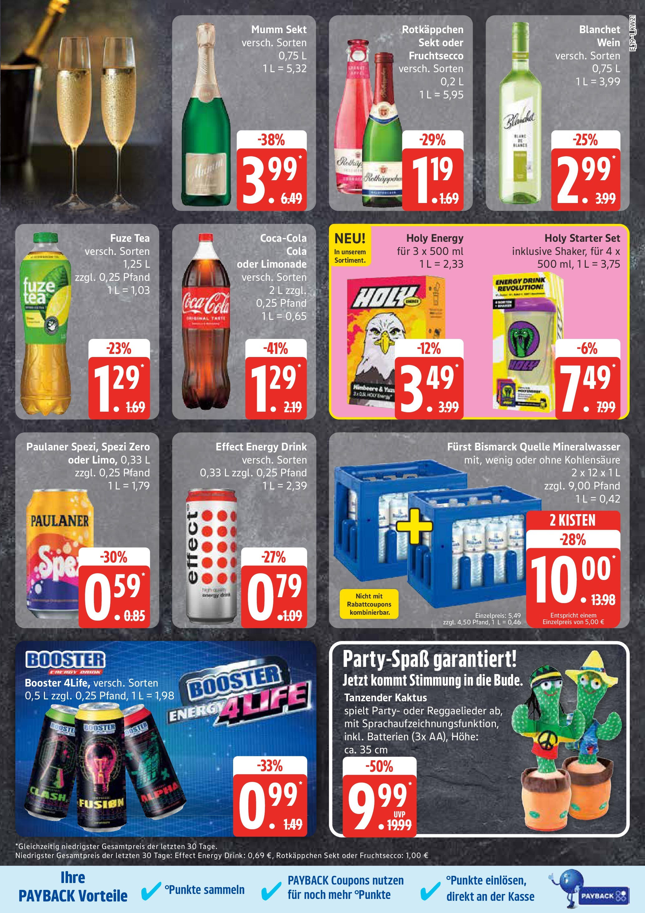 Edeka - EDEKA: Wochenangebote (ab 18.05.2025) » Angebote Online | Seite: 19 | Produkte: Coca cola, Energy, Limonade, Mineralwasser Edeka - EDEKA: Wochenangebote (ab 18.05.2025) » Angebote Online | Seite: 19 | Produkte: Coca cola, Energy, Limonade, Mineralwasser