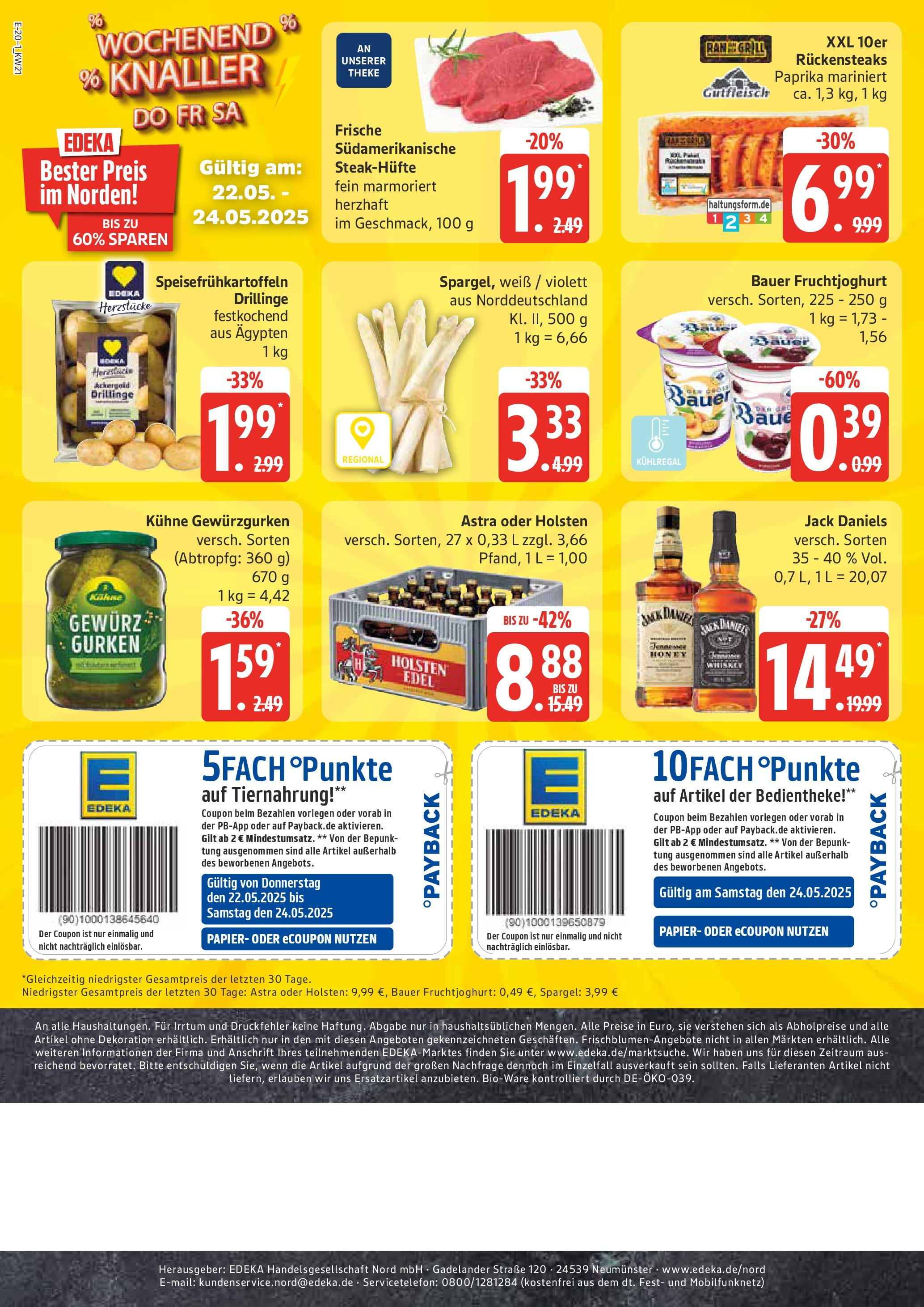 Edeka - EDEKA: Wochenangebote (ab 18.05.2025) » Angebote Online | Seite: 20 | Produkte: Astra, Spargel, Fruchtjoghurt, Gurken Edeka - EDEKA: Wochenangebote (ab 18.05.2025) » Angebote Online | Seite: 20 | Produkte: Astra, Spargel, Fruchtjoghurt, Gurken