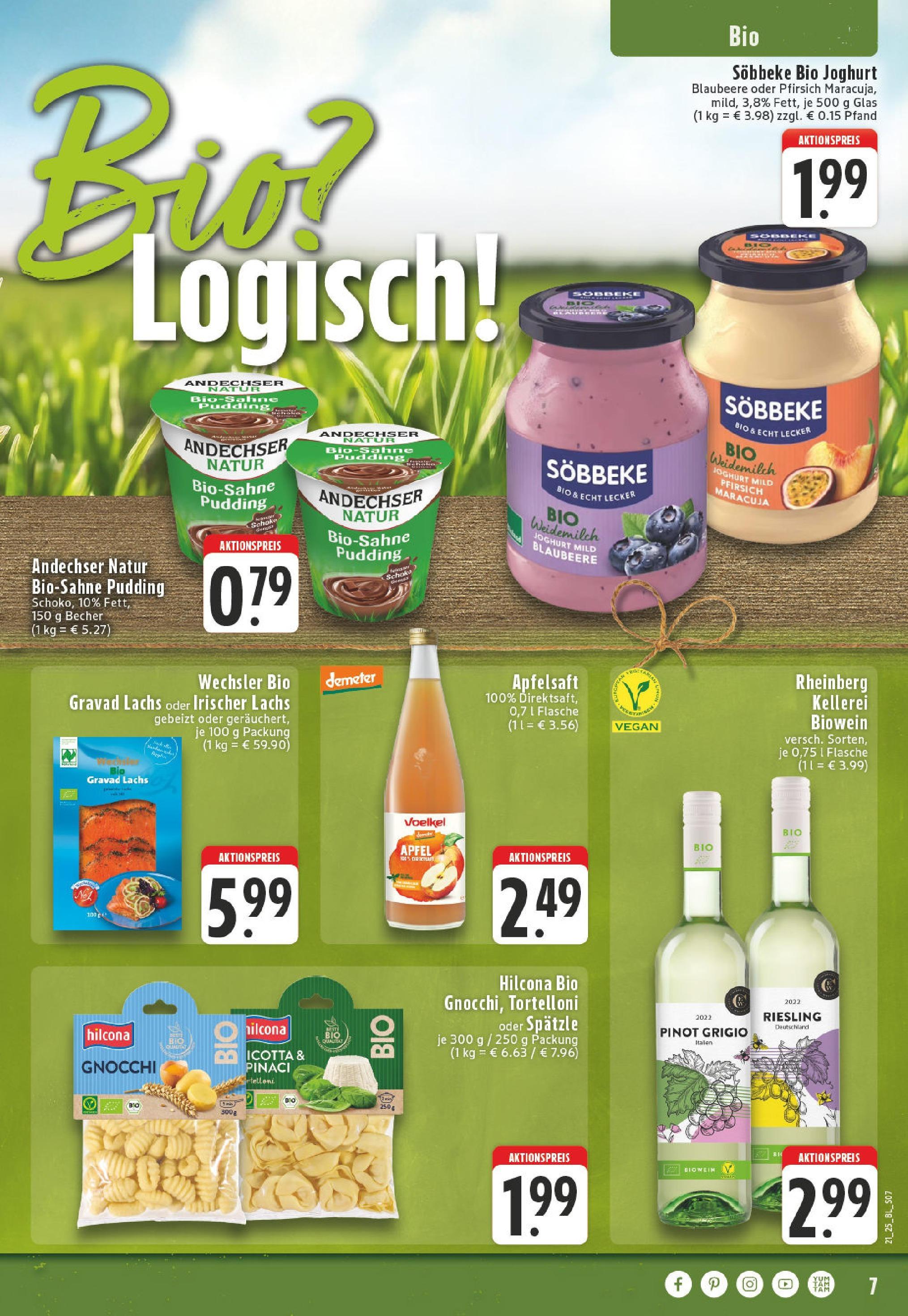 Edeka - Düsseldorf - Bilk (ab 19.05.2025) » Angebote Online | Seite: 7 | Produkte: Äpfel, Apple, Lachs, Pfirsich Edeka - Düsseldorf - Bilk (ab 19.05.2025) » Angebote Online | Seite: 7 | Produkte: Äpfel, Apple, Lachs, Pfirsich