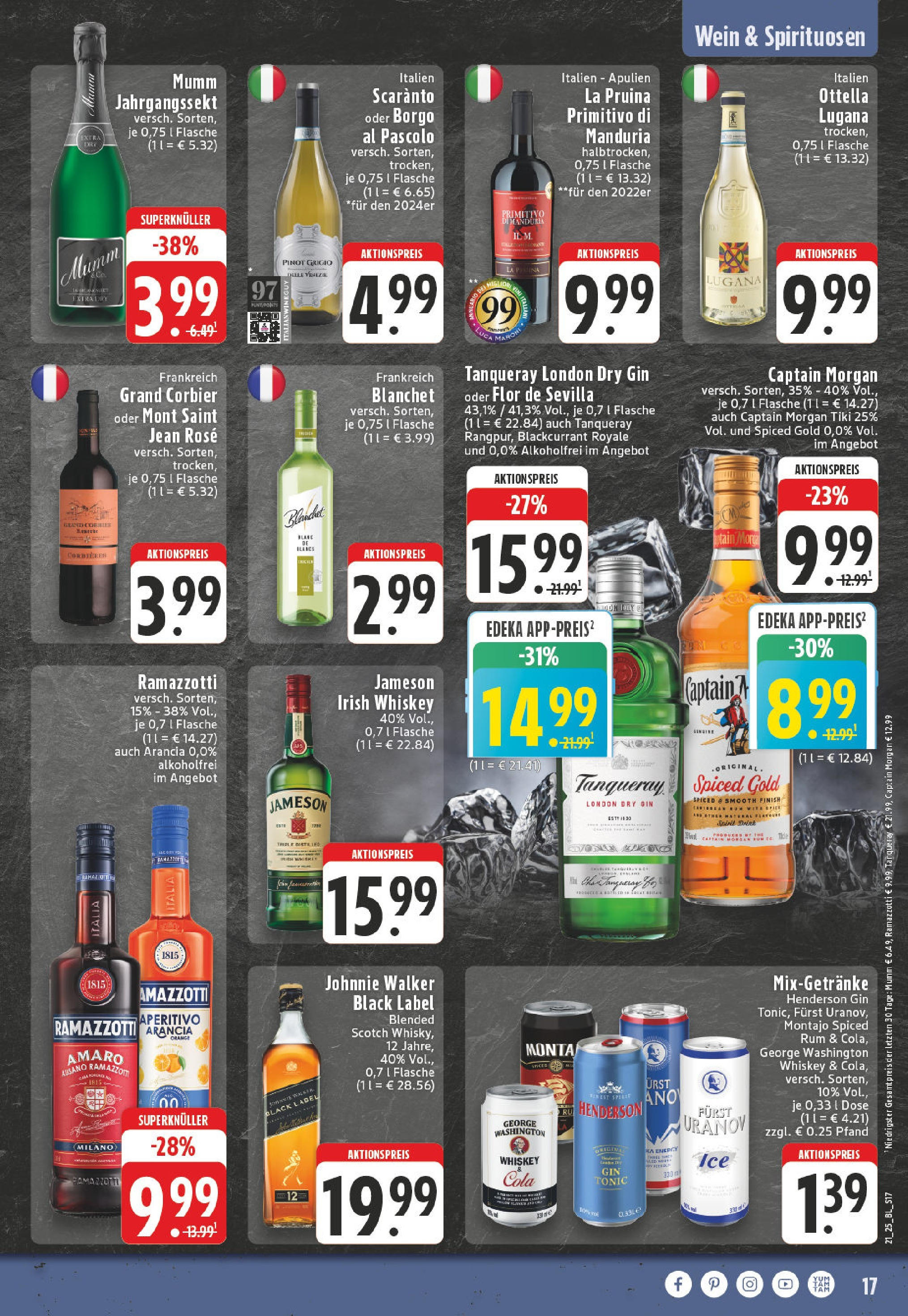 Edeka - Düsseldorf - Bilk (ab 19.05.2025) » Angebote Online | Seite: 17 | Produkte: Whisky, Energy, Finish, Johnnie walker Edeka - Düsseldorf - Bilk (ab 19.05.2025) » Angebote Online | Seite: 17 | Produkte: Whisky, Energy, Finish, Johnnie walker