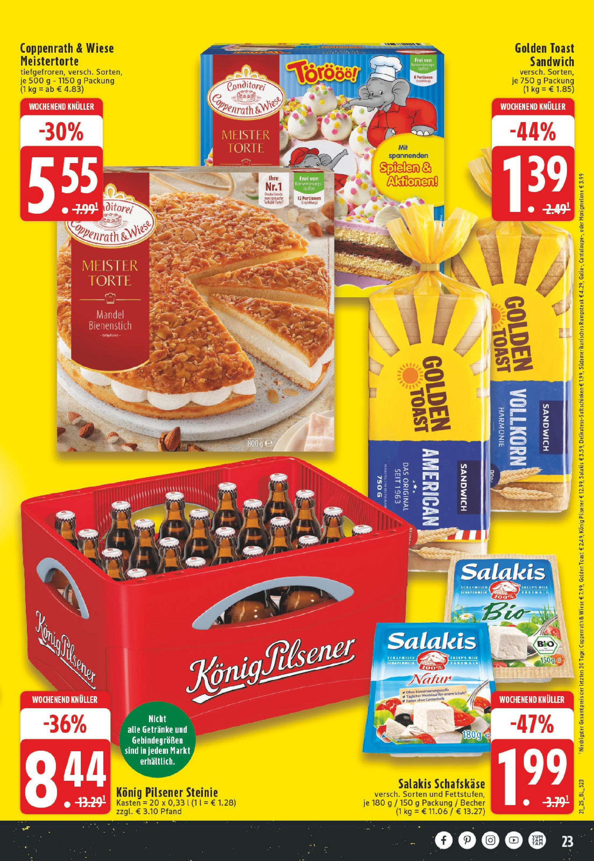 Edeka - Düsseldorf - Bilk (ab 19.05.2025) » Angebote Online | Seite: 23 | Produkte: Rumpsteak, Honigmelone, Salakis, Schinken Edeka - Düsseldorf - Bilk (ab 19.05.2025) » Angebote Online | Seite: 23 | Produkte: Rumpsteak, Honigmelone, Salakis, Schinken