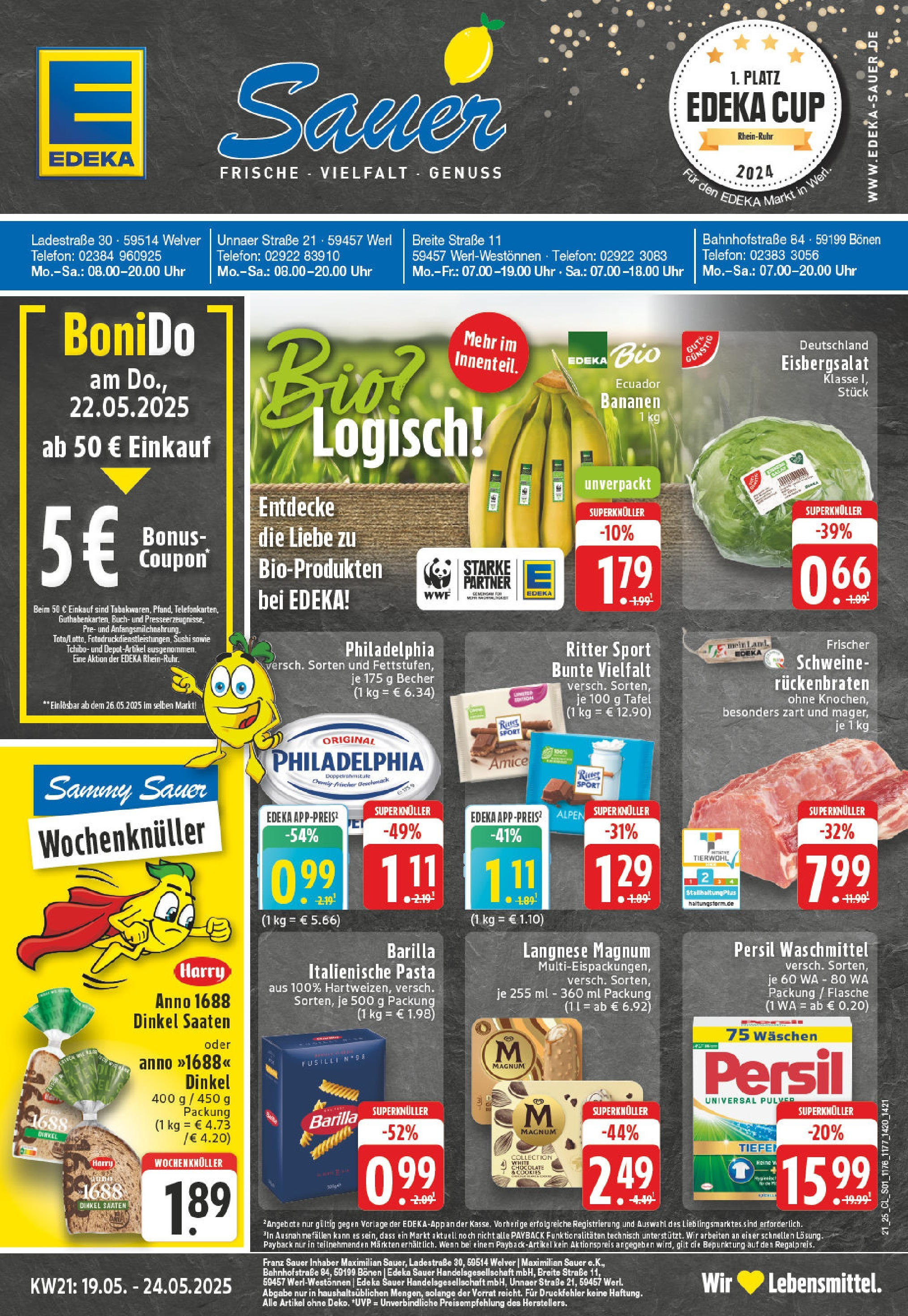 EDEKA Prospekt ab 18.05.2025 - EDEKA: Wochenangebote Online Vorschau von dem Prospekt des Geschäftes Edeka, gültig ab dem 18.05.2025