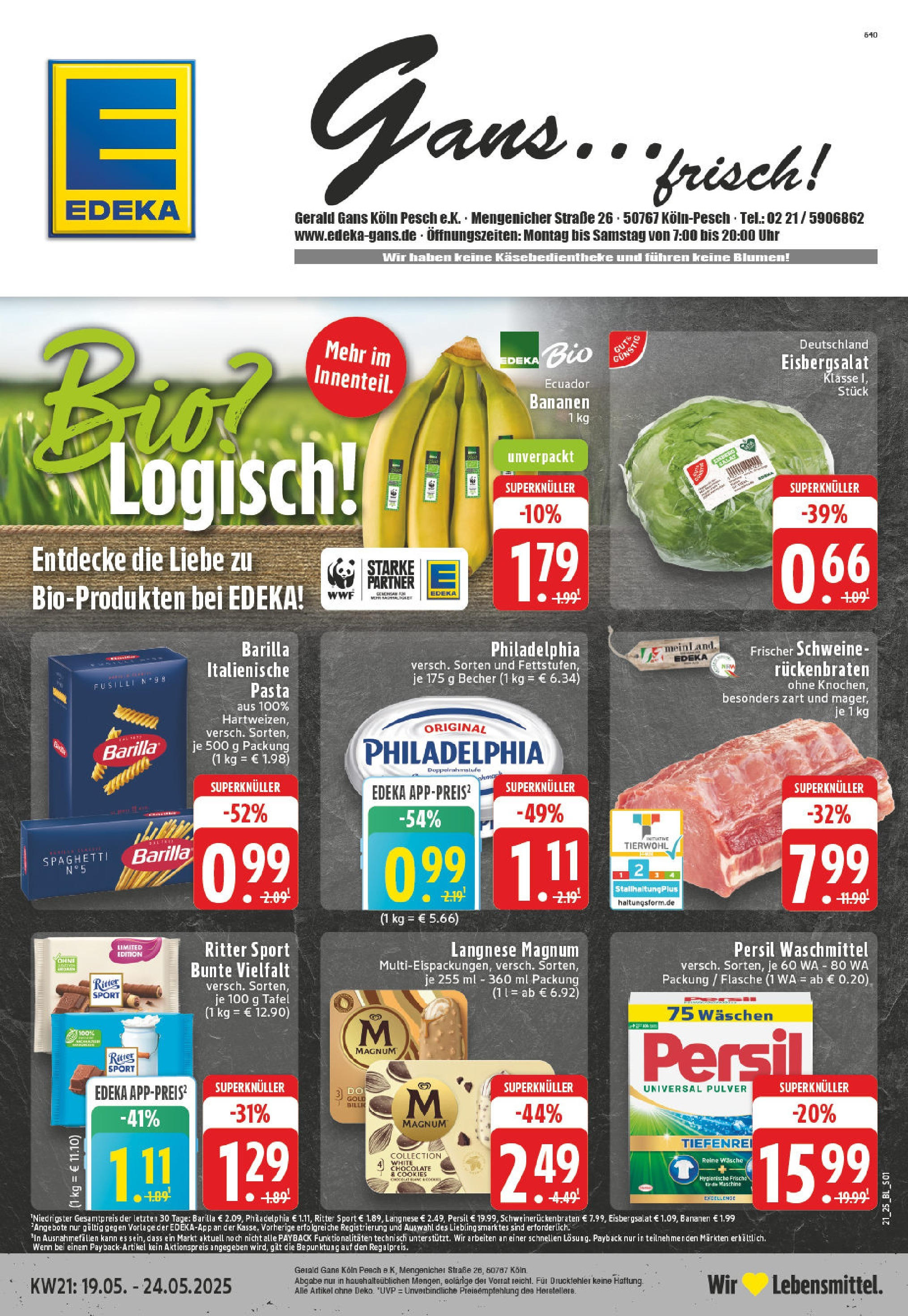 EDEKA Prospekt ab 18.05.2025 - EDEKA: Wochenangebote Online Vorschau von dem Prospekt des Geschäftes Edeka, gültig ab dem 18.05.2025