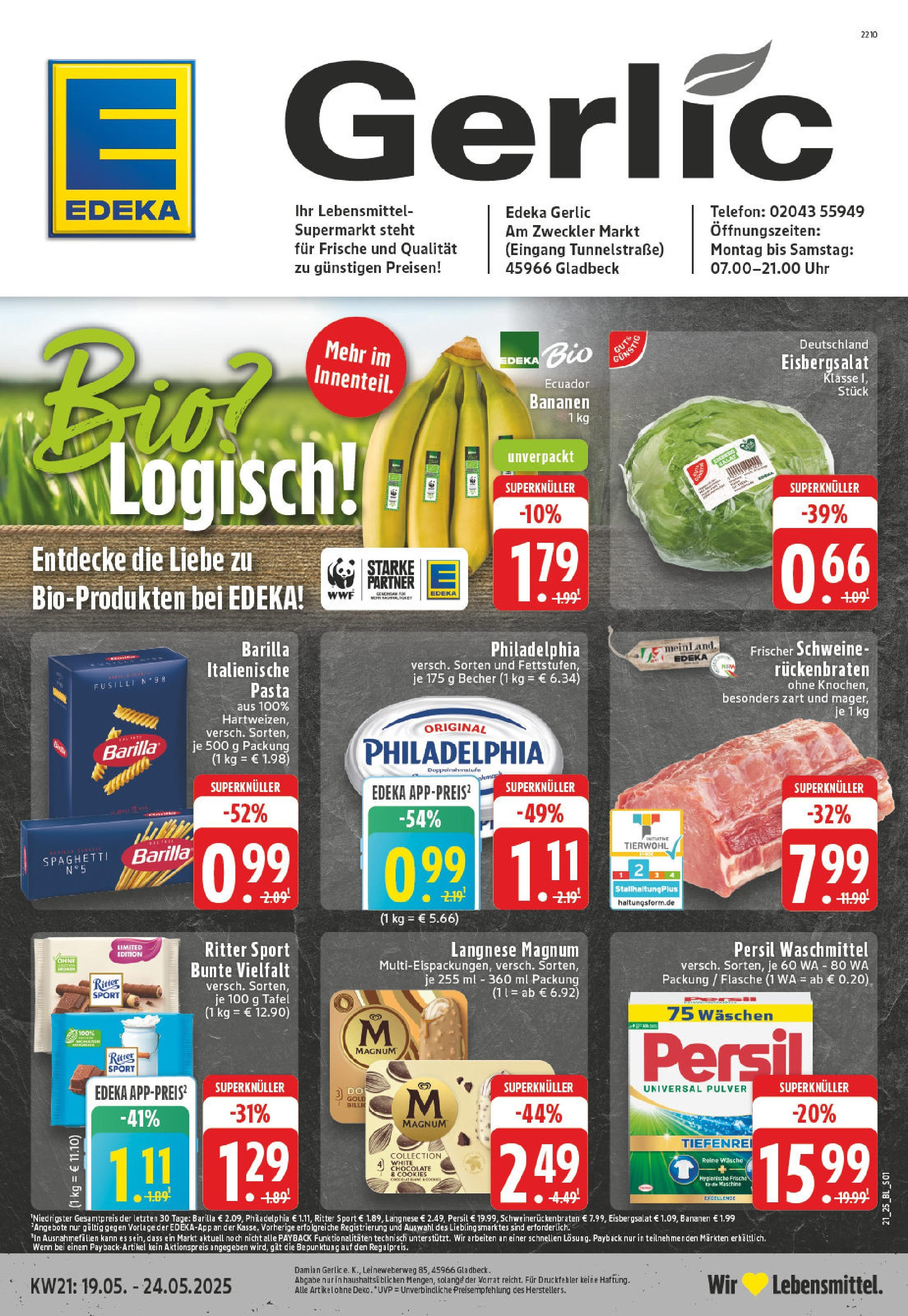 EDEKA Prospekt ab 18.05.2025 - EDEKA: Wochenangebote Online Vorschau von dem Prospekt des Geschäftes Edeka, gültig ab dem 18.05.2025