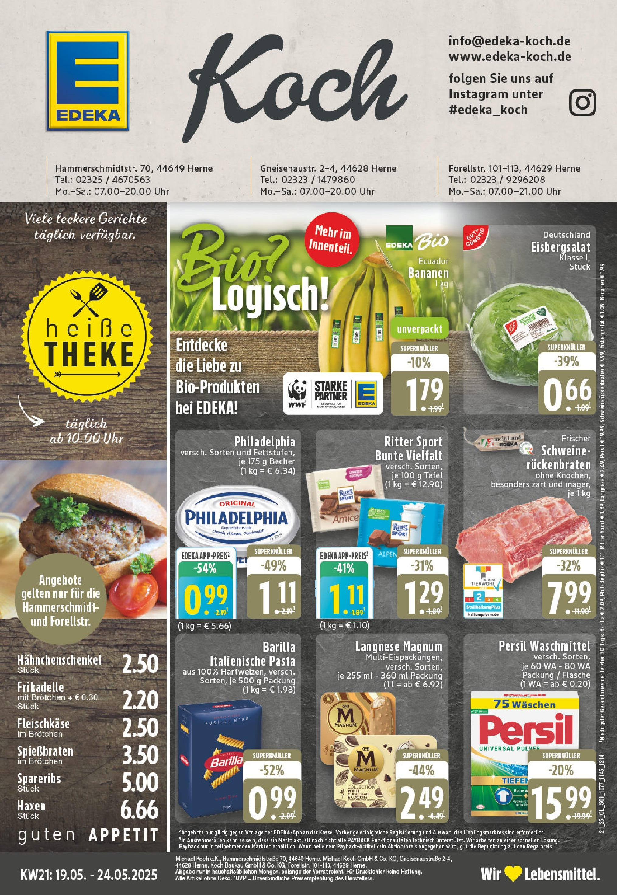 EDEKA Prospekt ab 18.05.2025 - EDEKA: Wochenangebote Online Vorschau von dem Prospekt des Geschäftes Edeka, gültig ab dem 18.05.2025