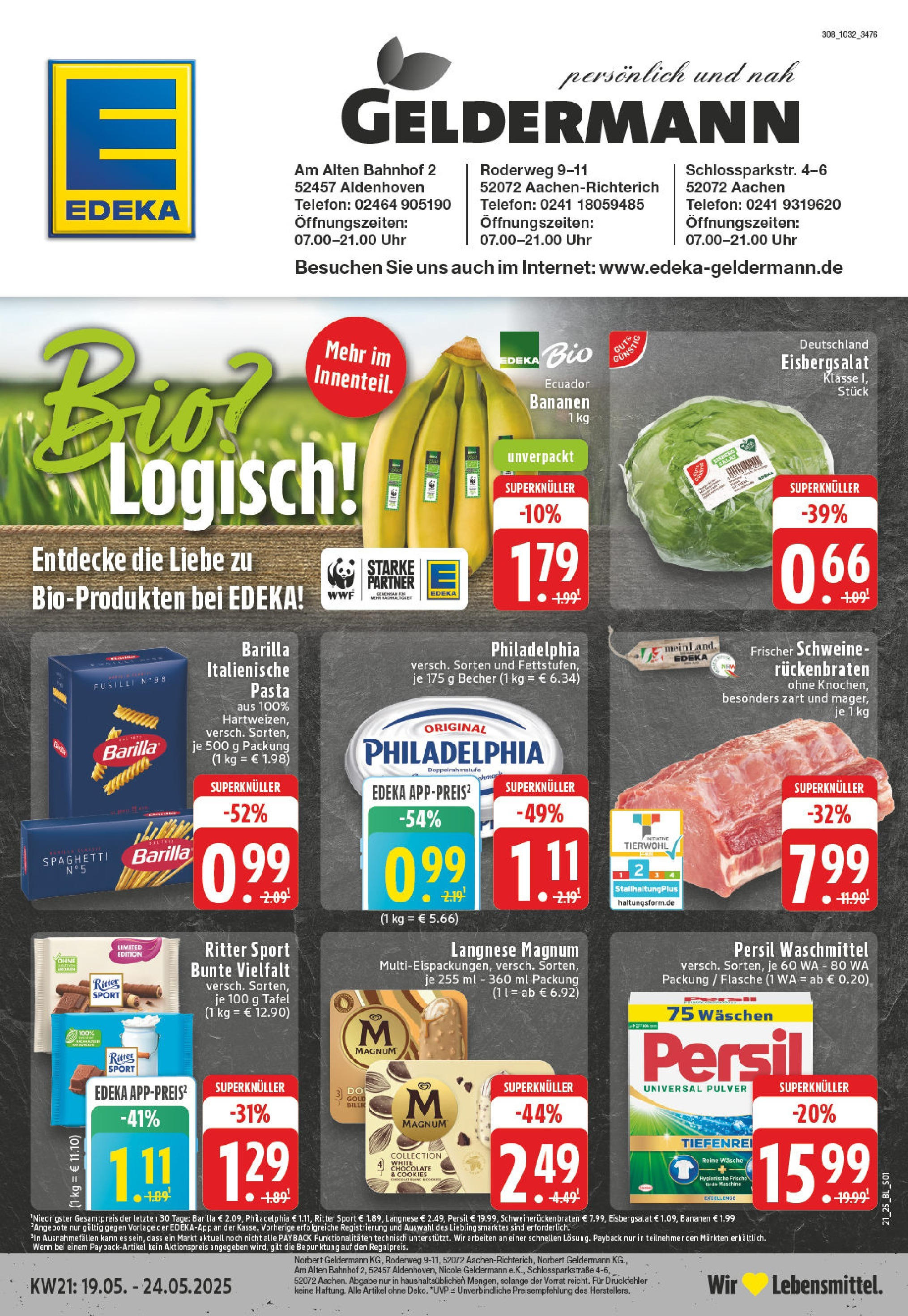 EDEKA Prospekt ab 18.05.2025 - EDEKA: Wochenangebote Online Vorschau von dem Prospekt des Geschäftes Edeka, gültig ab dem 18.05.2025