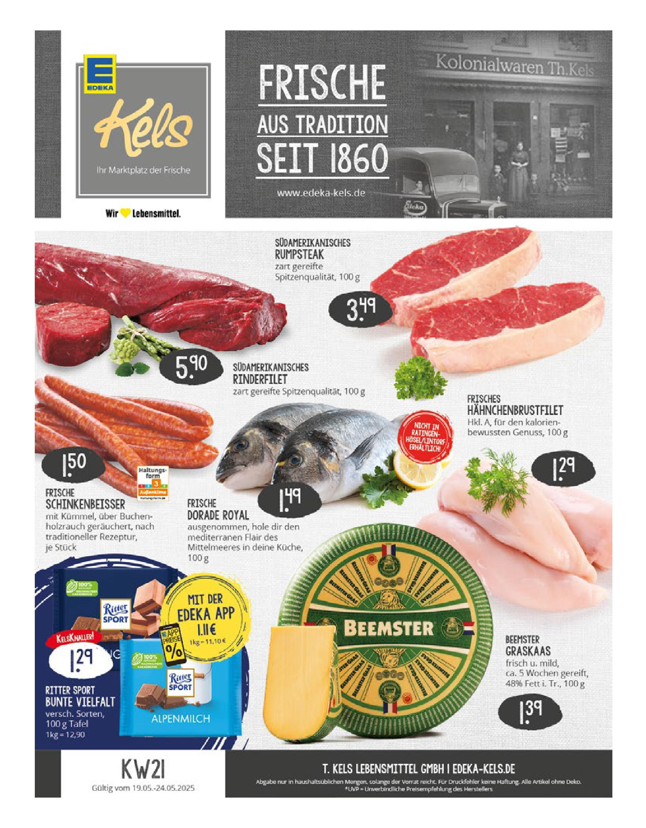 EDEKA Prospekt ab 18.05.2025 - EDEKA: Wochenangebote Online Vorschau von dem Prospekt des Geschäftes Edeka, gültig ab dem 18.05.2025
