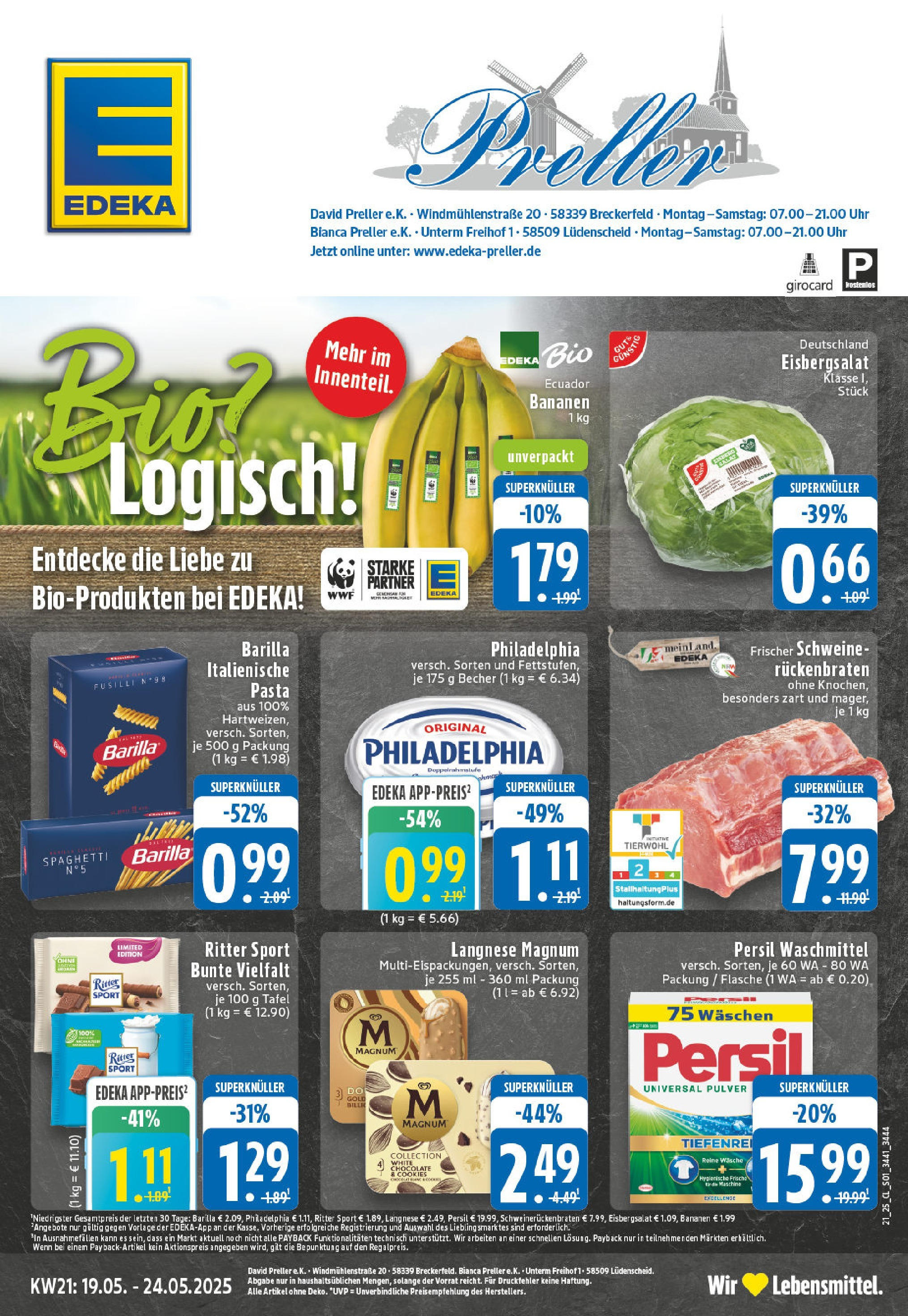 EDEKA Prospekt ab 18.05.2025 - EDEKA: Wochenangebote Online Vorschau von dem Prospekt des Geschäftes Edeka, gültig ab dem 18.05.2025