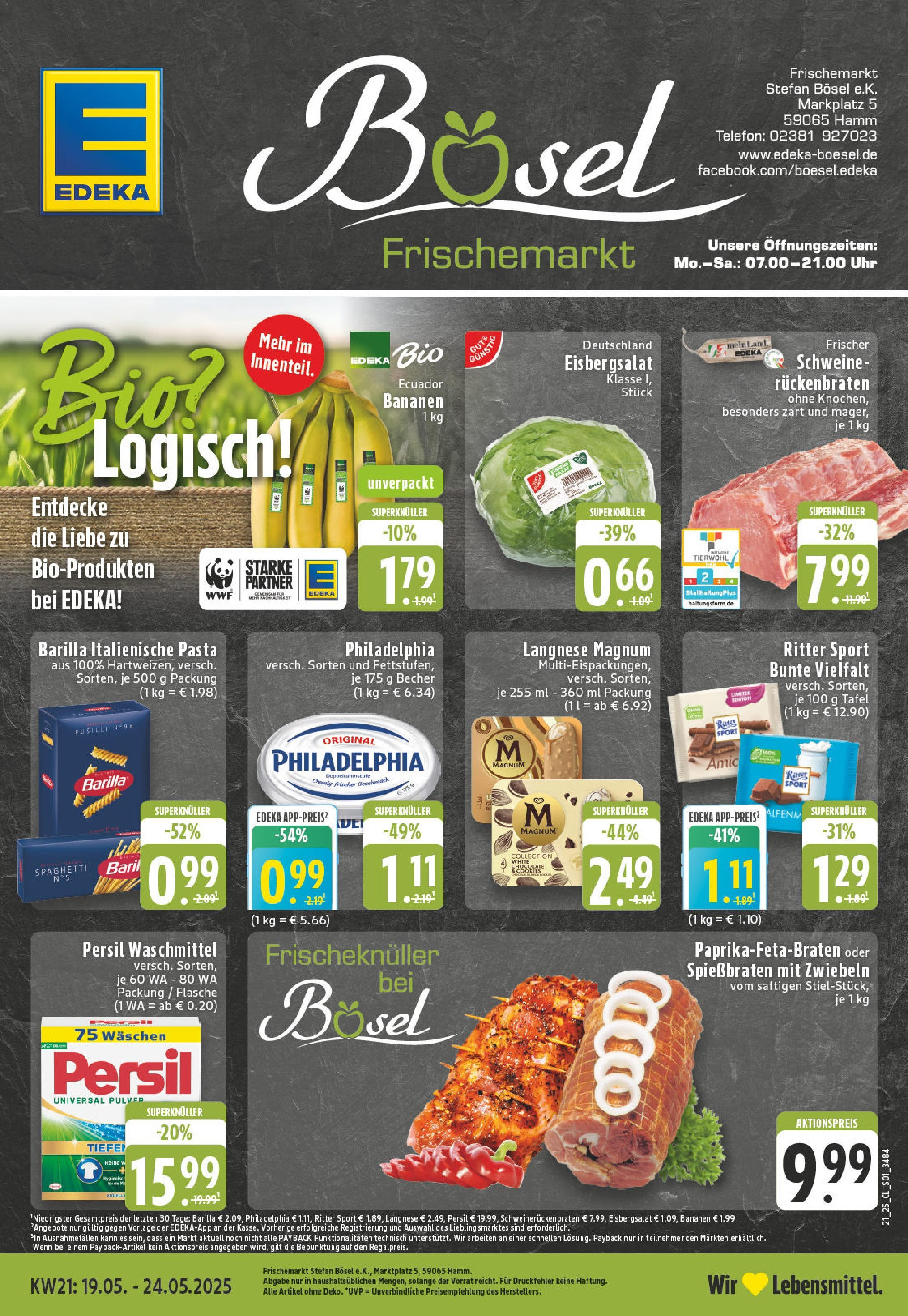 EDEKA Prospekt ab 18.05.2025 - EDEKA: Wochenangebote Online Vorschau von dem Prospekt des Geschäftes Edeka, gültig ab dem 18.05.2025