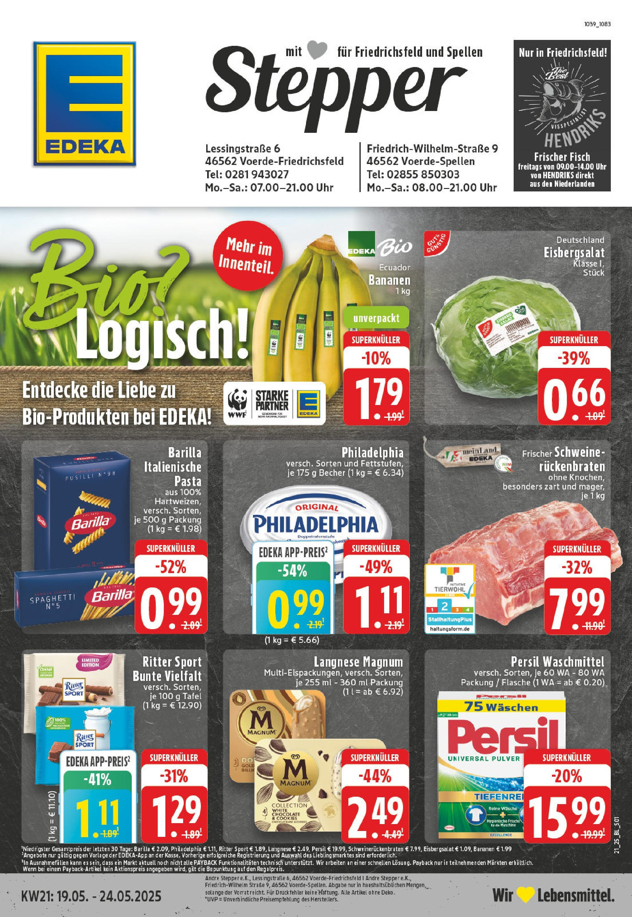 EDEKA Prospekt ab 18.05.2025 - EDEKA: Wochenangebote Online Vorschau von dem Prospekt des Geschäftes Edeka, gültig ab dem 18.05.2025