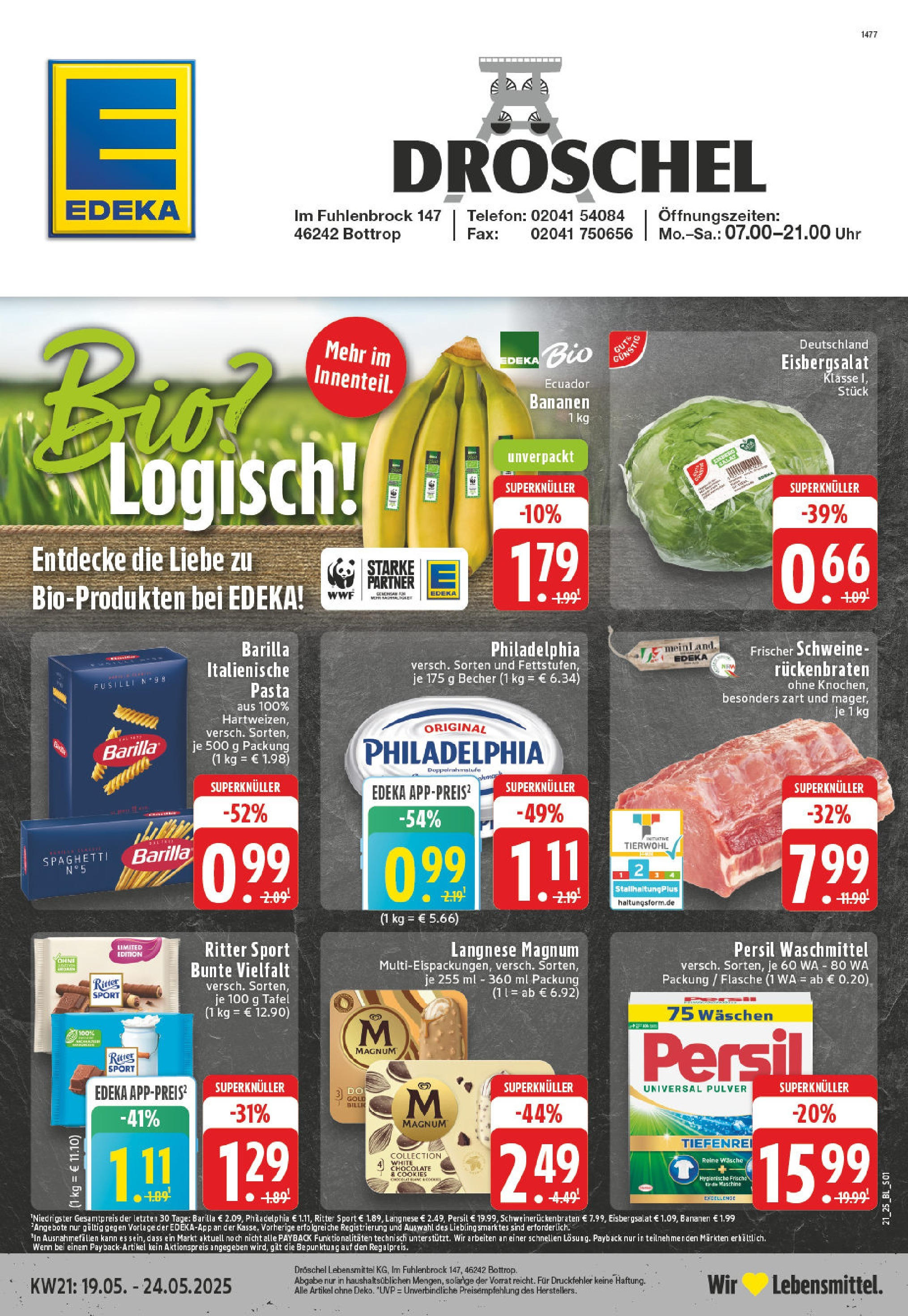 EDEKA Prospekt ab 18.05.2025 - EDEKA: Wochenangebote Online Vorschau von dem Prospekt des Geschäftes Edeka, gültig ab dem 18.05.2025