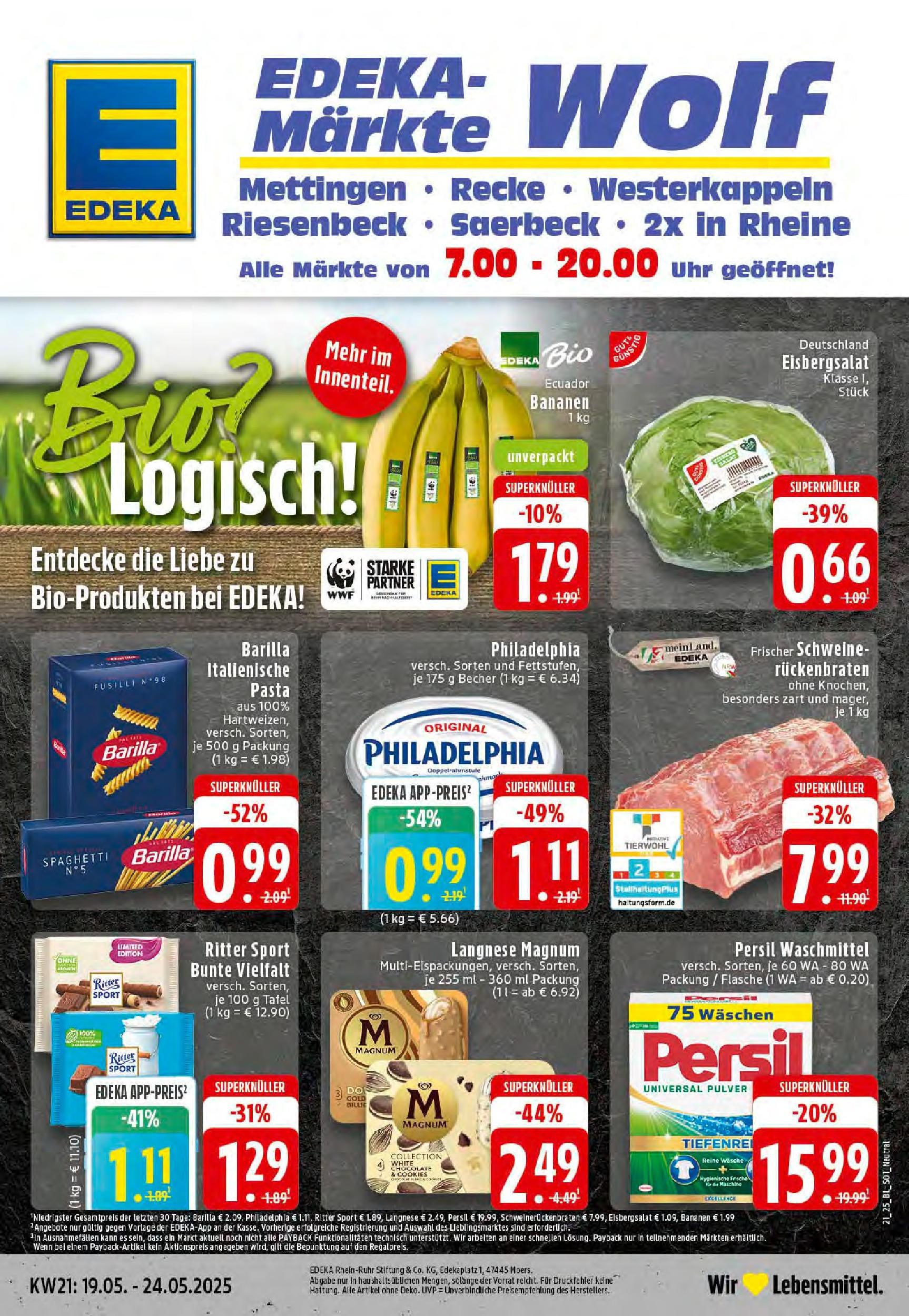 EDEKA Prospekt ab 18.05.2025 - EDEKA: Wochenangebote Online Vorschau von dem Prospekt des Geschäftes Edeka, gültig ab dem 18.05.2025