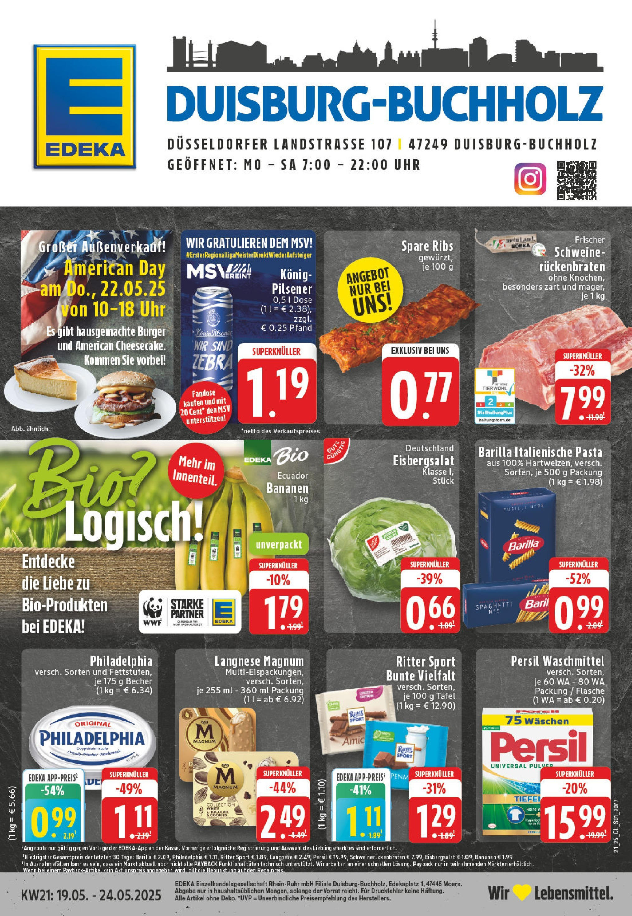 EDEKA Prospekt ab 18.05.2025 - EDEKA: Wochenangebote Online Vorschau von dem Prospekt des Geschäftes Edeka, gültig ab dem 18.05.2025