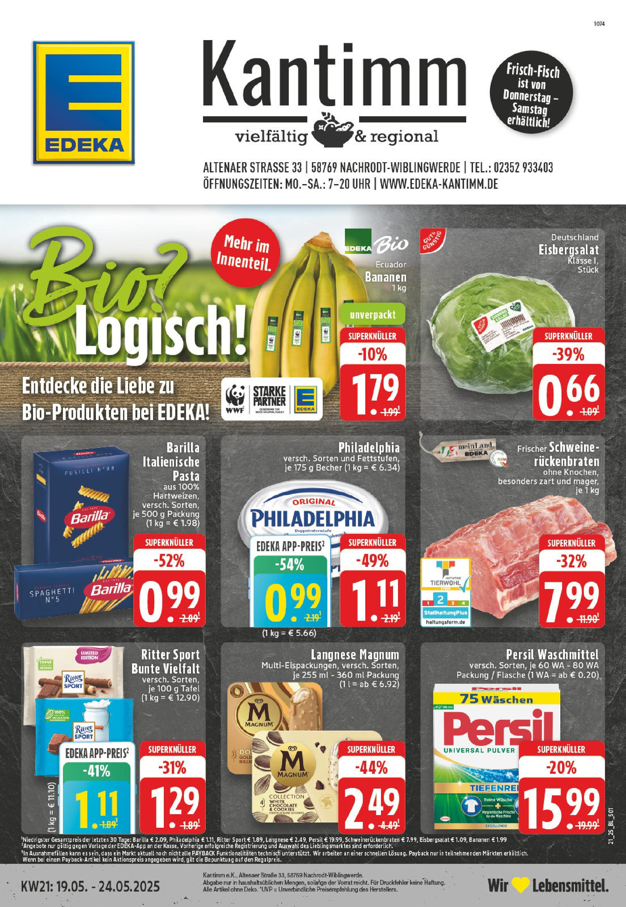 EDEKA Prospekt ab 18.05.2025 - EDEKA: Wochenangebote Online Vorschau von dem Prospekt des Geschäftes Edeka, gültig ab dem 18.05.2025