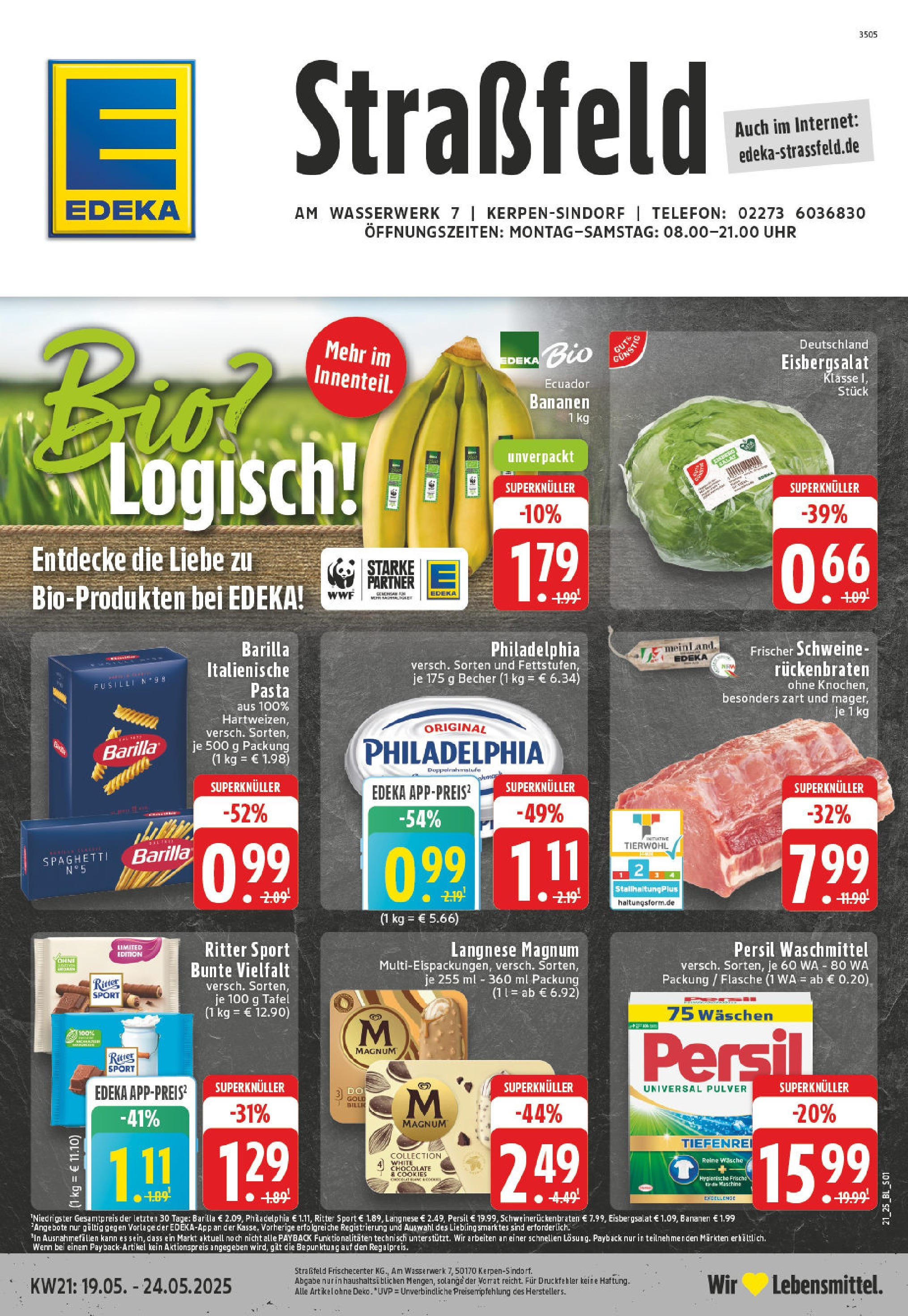 EDEKA Prospekt ab 18.05.2025 - EDEKA: Wochenangebote Online Vorschau von dem Prospekt des Geschäftes Edeka, gültig ab dem 18.05.2025