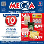 Supermercati Mega Buono sconto 10 euro - al 28.05.2025