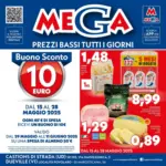 Supermercati Mega Buono sconto 10 euro - al 28.05.2025