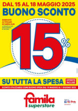 BUONO SCONTO 15%