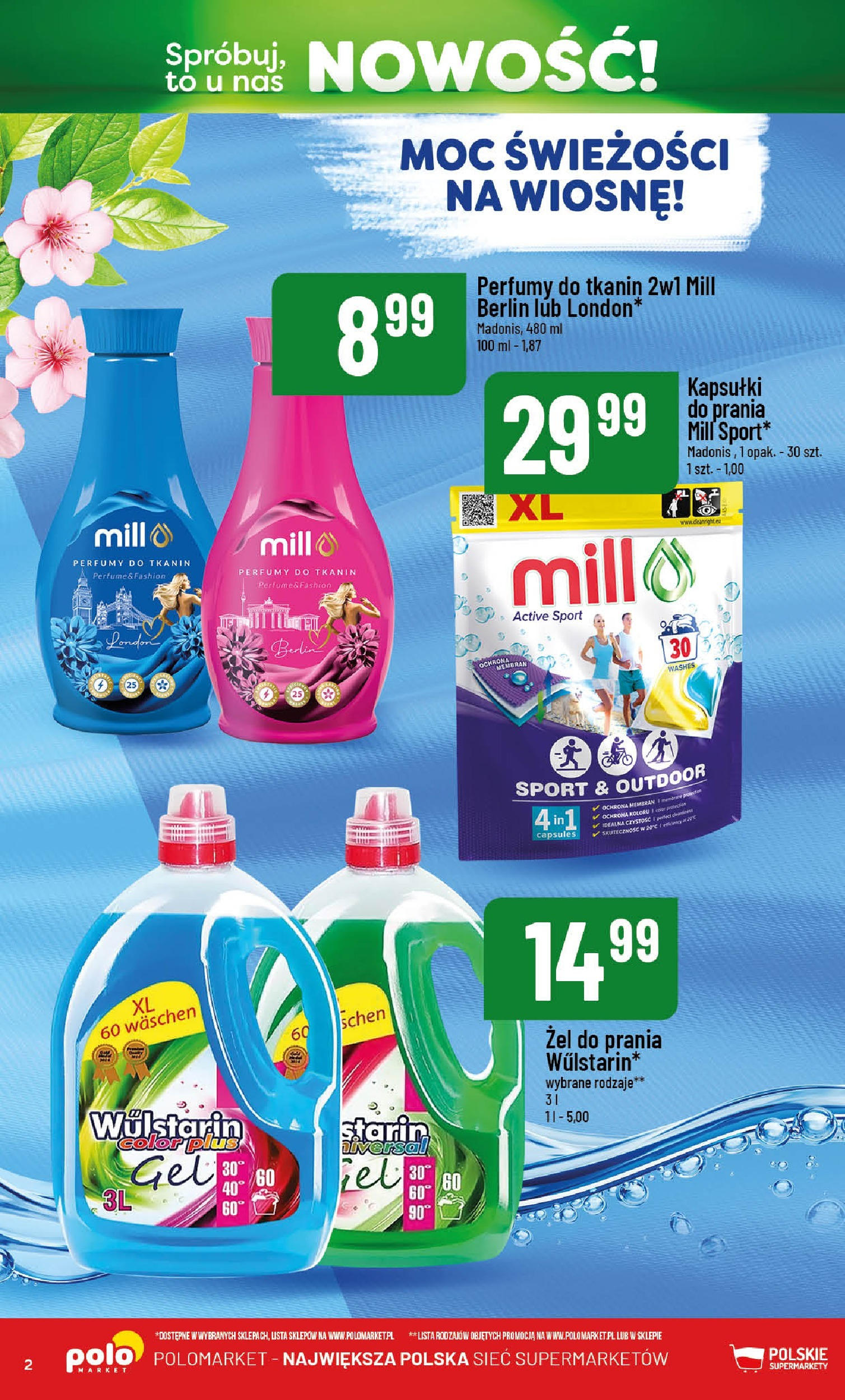 POLOmarket gazetka od jutra (21.05.2025) | Nowa PDF | Strona: 2 | Produkty: Kapsułki do prania mill, Perfumy, Kapsułki do prania POLOmarket gazetka od jutra (21.05.2025) - Nowa PDF | Strona: 2 | Produkty: Kapsułki do prania mill, Perfumy, Kapsułki do prania