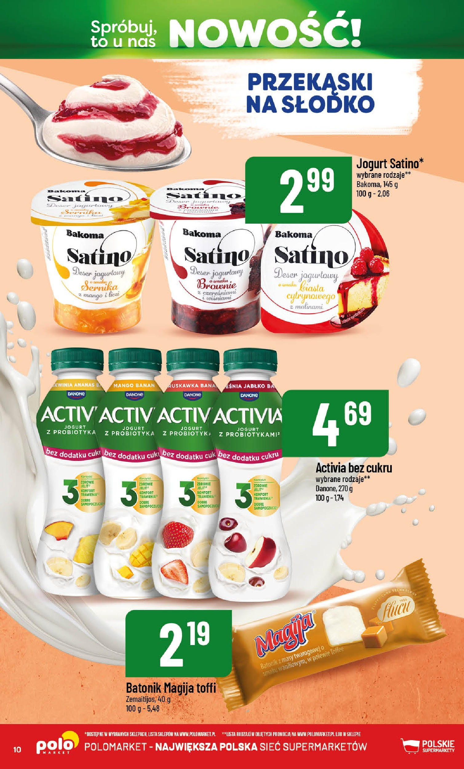 POLOmarket gazetka od jutra (21.05.2025) | Nowa PDF | Strona: 10 | Produkty: Mango, Jogurt, Brownie, Ananas POLOmarket gazetka od jutra (21.05.2025) - Nowa PDF | Strona: 10 | Produkty: Mango, Jogurt, Brownie, Ananas