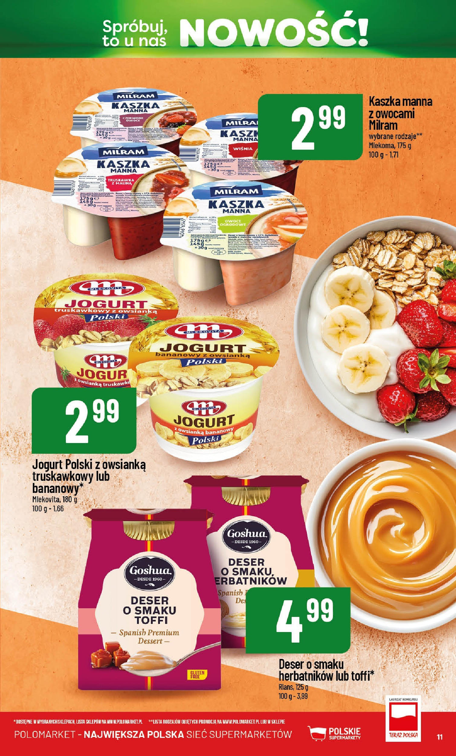POLOmarket gazetka od jutra (21.05.2025) | Nowa PDF | Strona: 11 | Produkty: Malina, Owsianka, Jogurt, Owoce POLOmarket gazetka od jutra (21.05.2025) - Nowa PDF | Strona: 11 | Produkty: Malina, Owsianka, Jogurt, Owoce