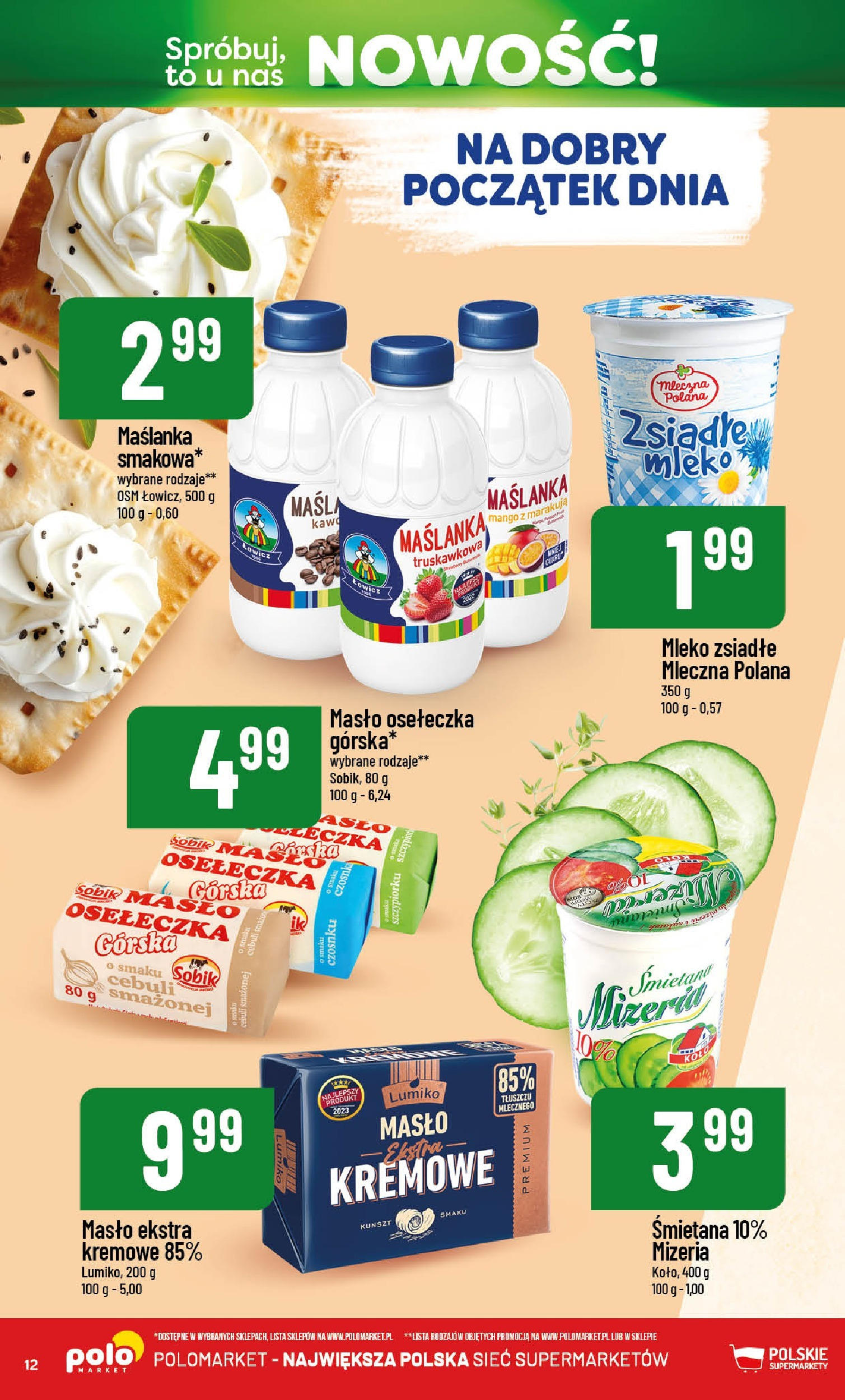 POLOmarket gazetka od jutra (21.05.2025) | Nowa PDF | Strona: 12 | Produkty: Mango, Mleko, Masło, Śmietana POLOmarket gazetka od jutra (21.05.2025) - Nowa PDF | Strona: 12 | Produkty: Mango, Mleko, Masło, Śmietana