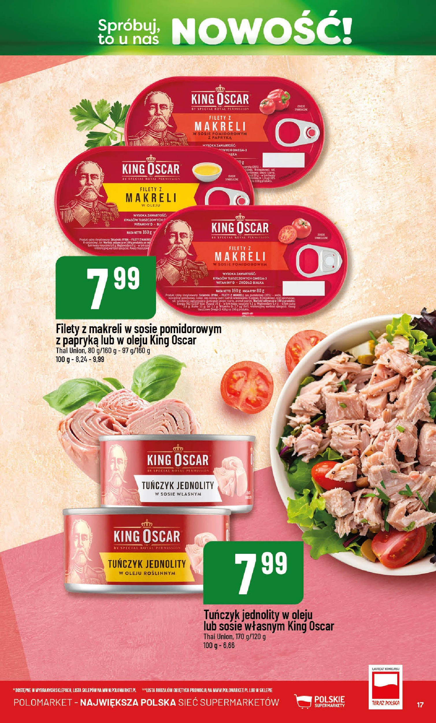 POLOmarket gazetka od jutra (21.05.2025) | Nowa PDF | Strona: 17 | Produkty: Papryka, Filety z makreli w sosie pomidorowym, Olej, Ryba POLOmarket gazetka od jutra (21.05.2025) - Nowa PDF | Strona: 17 | Produkty: Papryka, Filety z makreli w sosie pomidorowym, Olej, Ryba