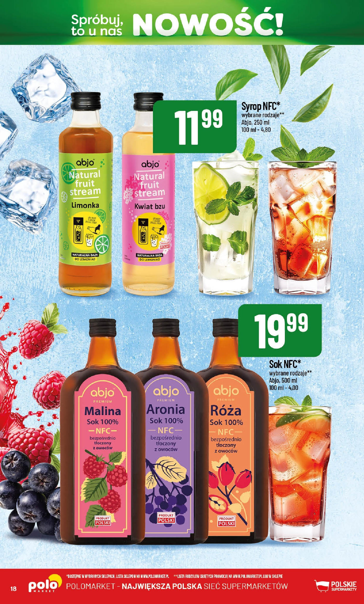 POLOmarket gazetka od jutra (21.05.2025) | Nowa PDF | Strona: 18 | Produkty: Syrop, Limonka, Malina, Sok POLOmarket gazetka od jutra (21.05.2025) - Nowa PDF | Strona: 18 | Produkty: Syrop, Limonka, Malina, Sok