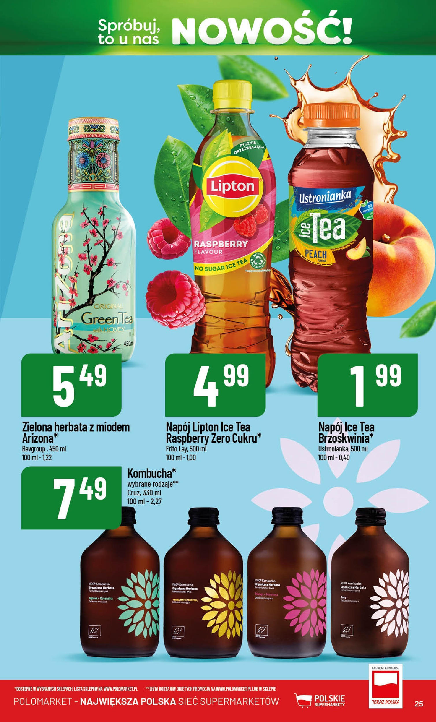POLOmarket gazetka od jutra (21.05.2025) | Nowa PDF | Strona: 25 | Produkty: Ice Tea, Herbata, Kombucha POLOmarket gazetka od jutra (21.05.2025) - Nowa PDF | Strona: 25 | Produkty: Ice Tea, Herbata, Kombucha