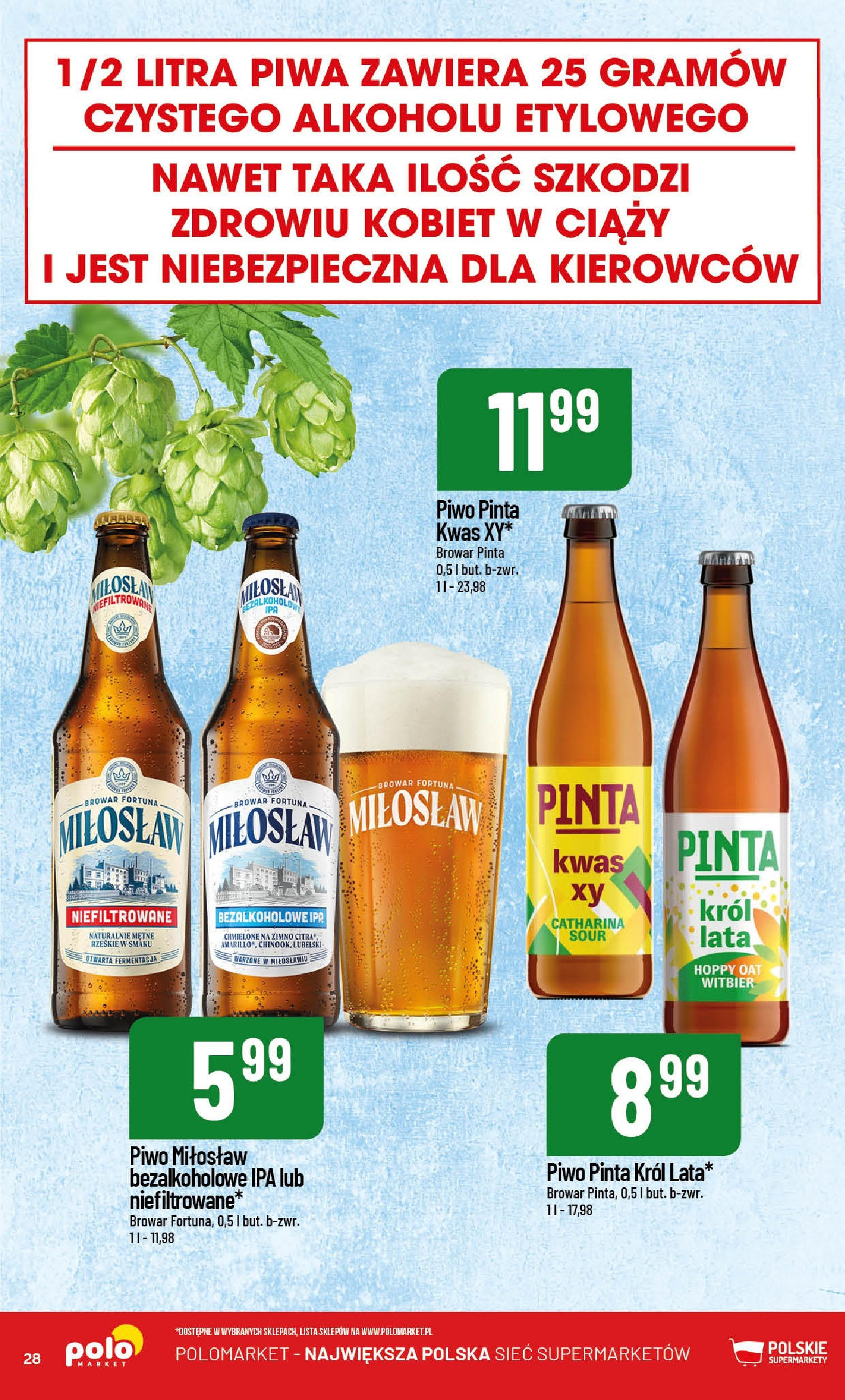 POLOmarket gazetka od jutra (21.05.2025) | Nowa PDF | Strona: 28 | Produkty: Piwo POLOmarket gazetka od jutra (21.05.2025) - Nowa PDF | Strona: 28 | Produkty: Piwo