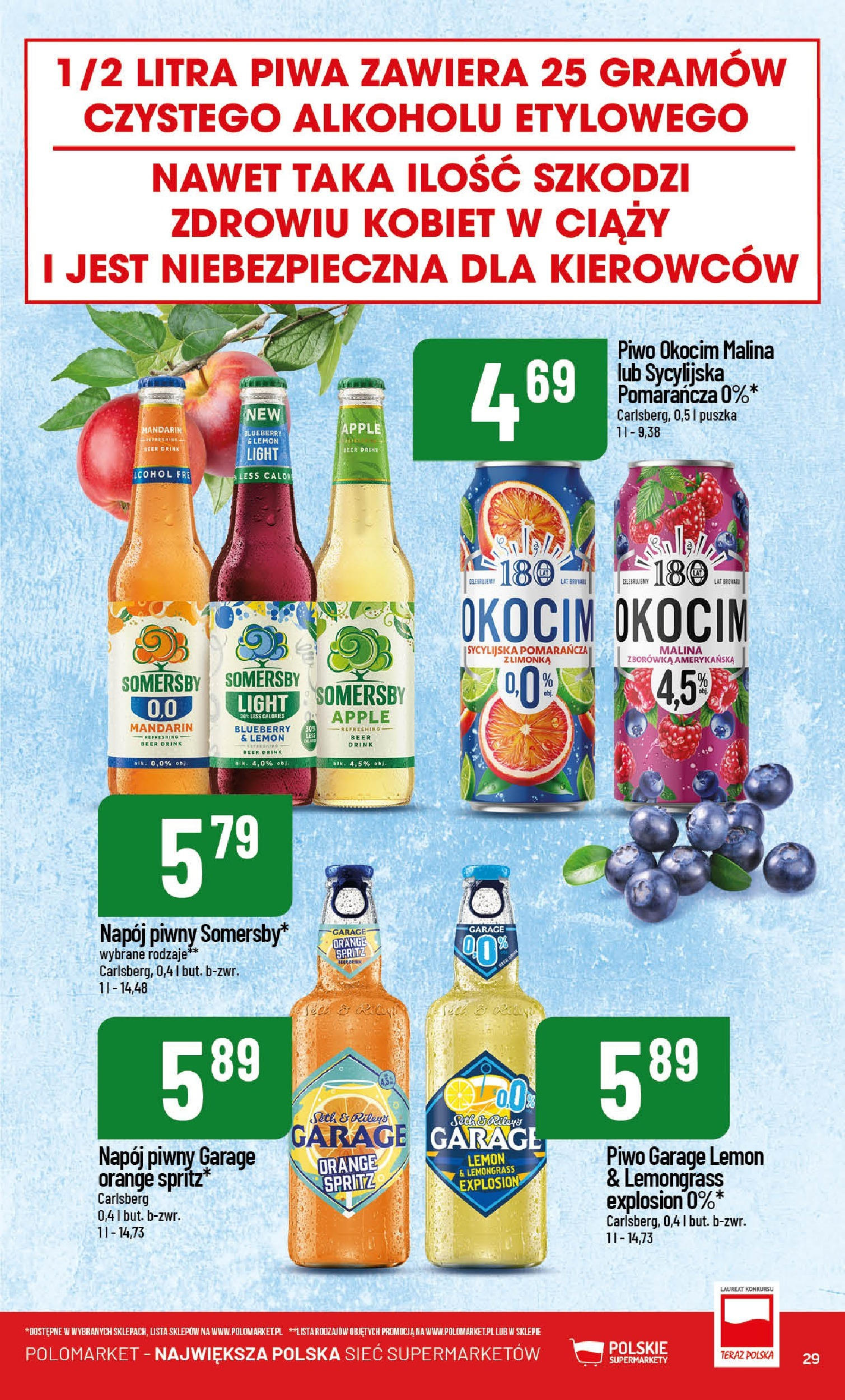 POLOmarket gazetka od jutra (21.05.2025) | Nowa PDF | Strona: 29 | Produkty: Malina, Piwo, Somersby POLOmarket gazetka od jutra (21.05.2025) - Nowa PDF | Strona: 29 | Produkty: Malina, Piwo, Somersby
