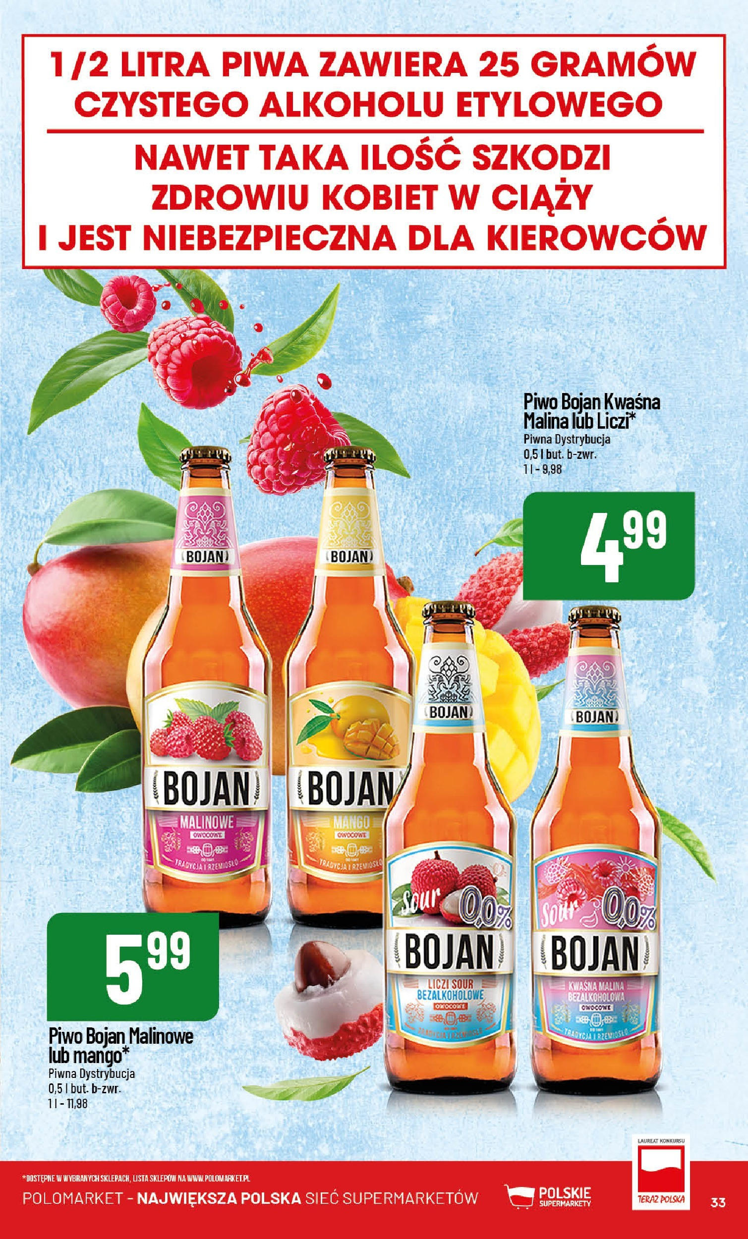 POLOmarket gazetka od jutra (21.05.2025) | Nowa PDF | Strona: 33 | Produkty: Mango, Malina, Piwo POLOmarket gazetka od jutra (21.05.2025) - Nowa PDF | Strona: 33 | Produkty: Mango, Malina, Piwo
