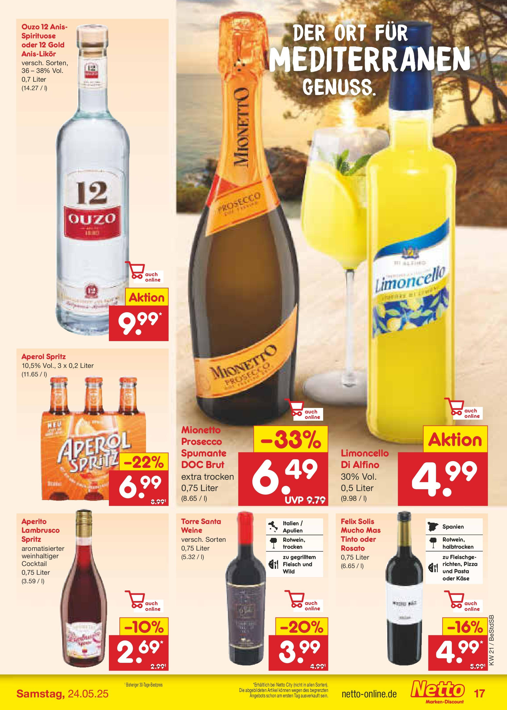 Netto Marken-Discount - Netto: Wochenangebote (ab 18.05.2025) » Angebote | Seite: 21 | Produkte: Ouzo, Limoncello, Pasta, Fleisch Netto Marken-Discount - Netto: Wochenangebote (ab 18.05.2025) » Angebote | Seite: 21 | Produkte: Ouzo, Limoncello, Pasta, Fleisch