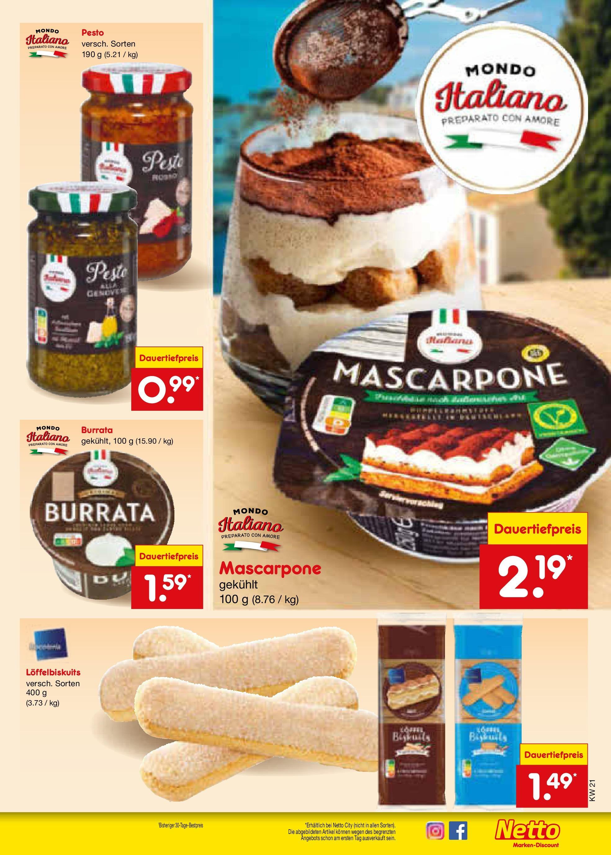 Netto Marken-Discount - Netto: Wochenangebote (ab 18.05.2025) » Angebote | Seite: 25 | Produkte: Mascarpone, Burrata Netto Marken-Discount - Netto: Wochenangebote (ab 18.05.2025) » Angebote | Seite: 25 | Produkte: Mascarpone, Burrata