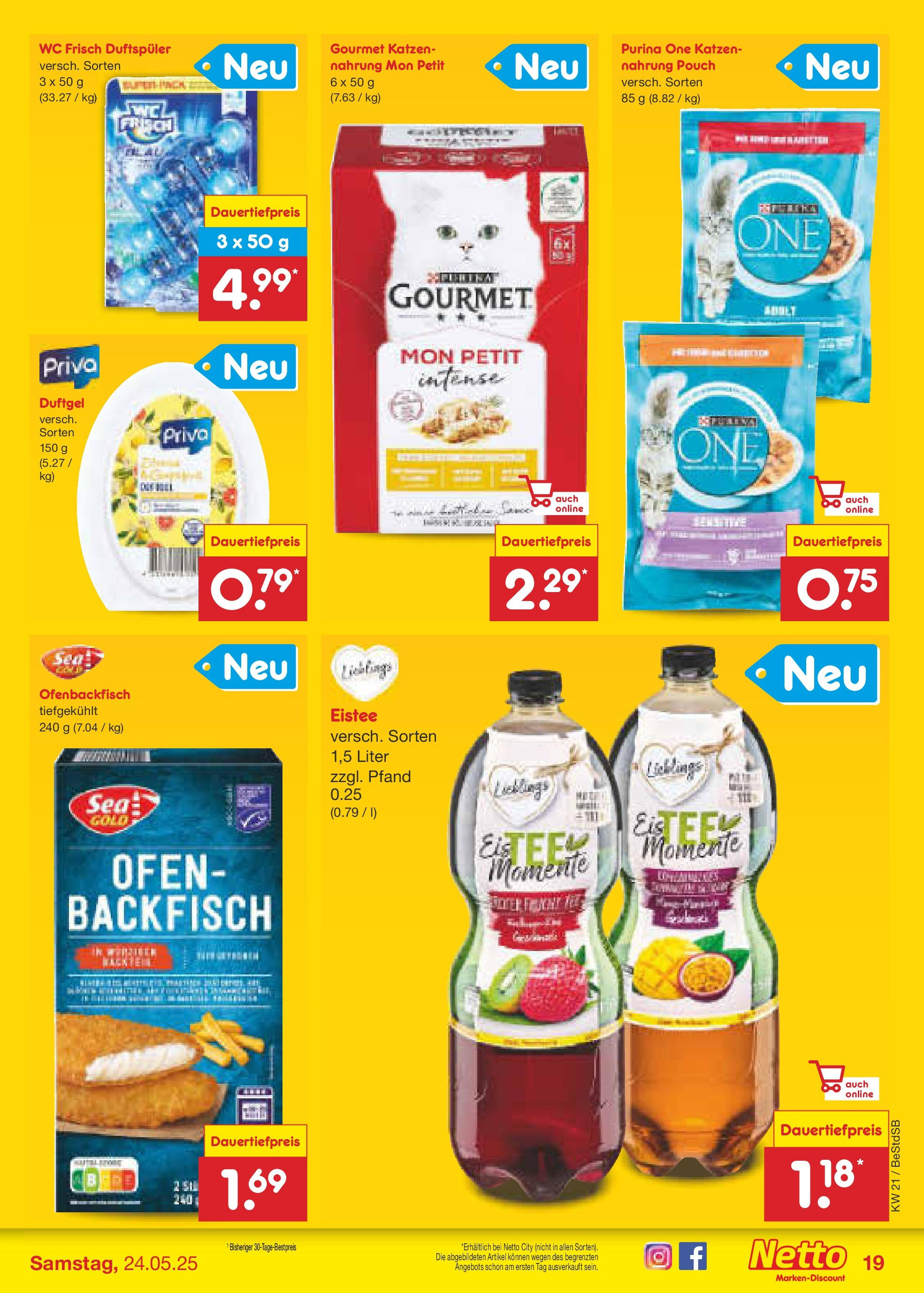 Netto Marken-Discount - Netto: Wochenangebote (ab 18.05.2025) » Angebote | Seite: 29 | Produkte: Purina one, Ofen, Wc frisch Netto Marken-Discount - Netto: Wochenangebote (ab 18.05.2025) » Angebote | Seite: 29 | Produkte: Purina one, Ofen, Wc frisch