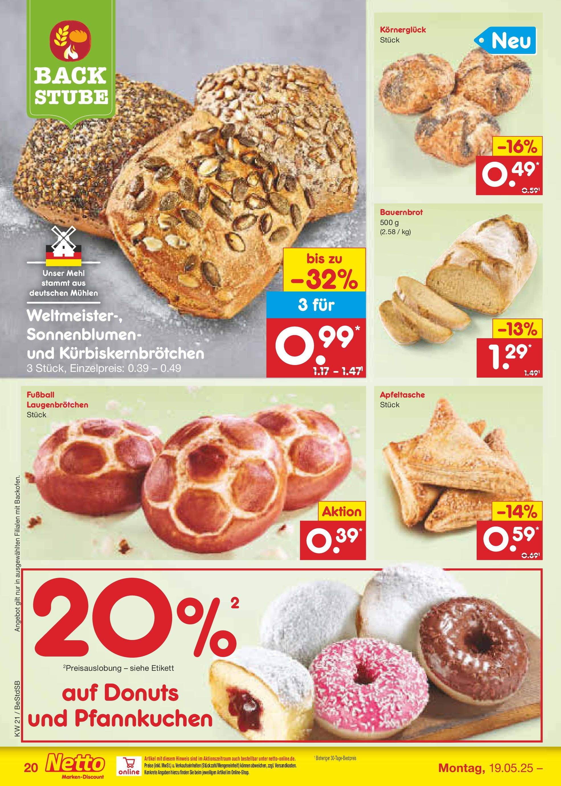 Netto Marken-Discount - Netto: Wochenangebote (ab 18.05.2025) » Angebote | Seite: 30 | Produkte: Pfannkuchen, Apple, Fußball, Donuts Netto Marken-Discount - Netto: Wochenangebote (ab 18.05.2025) » Angebote | Seite: 30 | Produkte: Pfannkuchen, Apple, Fußball, Donuts