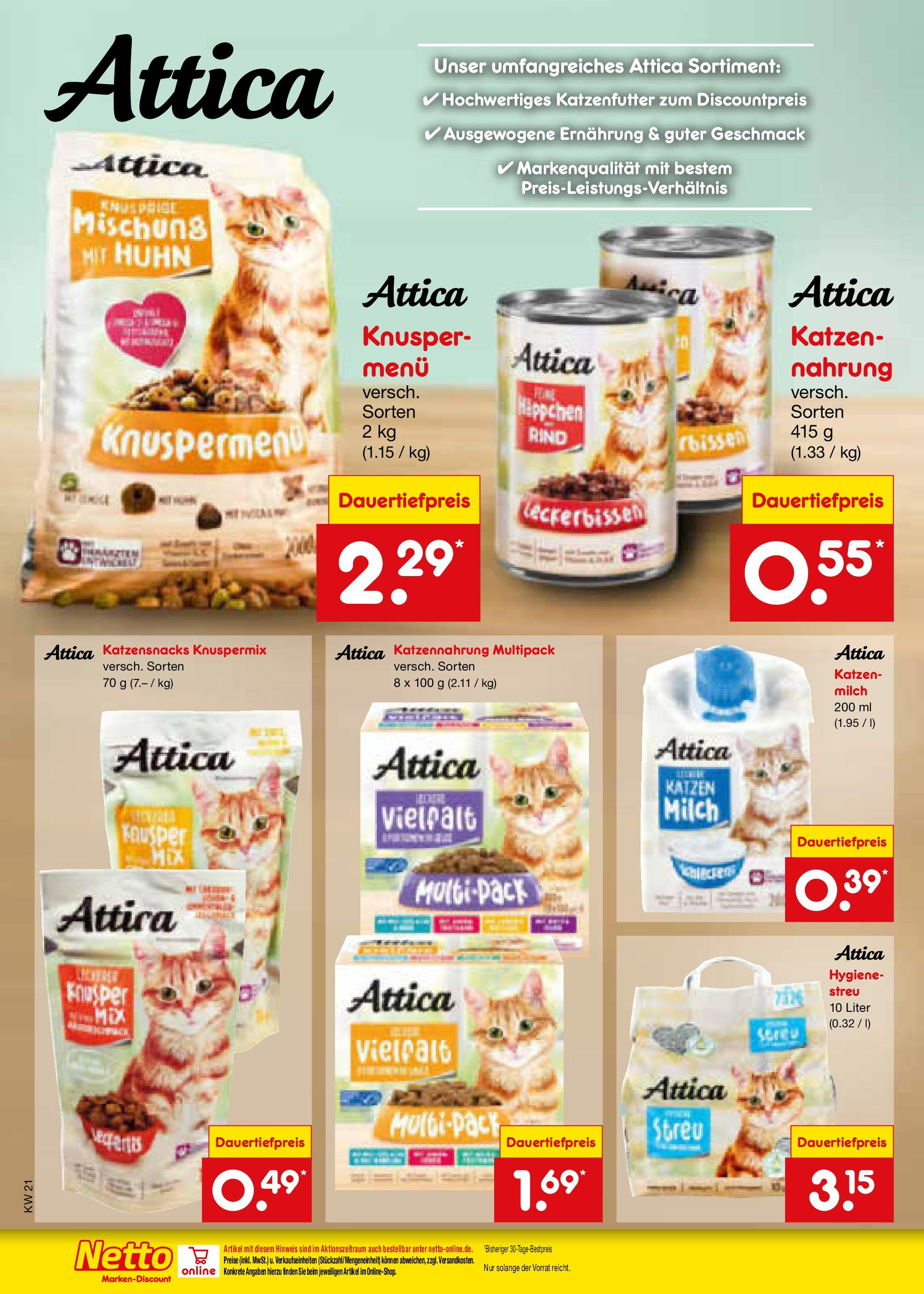 Netto Marken-Discount - Netto: Wochenangebote (ab 18.05.2025) » Angebote | Seite: 36 | Produkte: Katzenfutter, Milch Netto Marken-Discount - Netto: Wochenangebote (ab 18.05.2025) » Angebote | Seite: 36 | Produkte: Katzenfutter, Milch