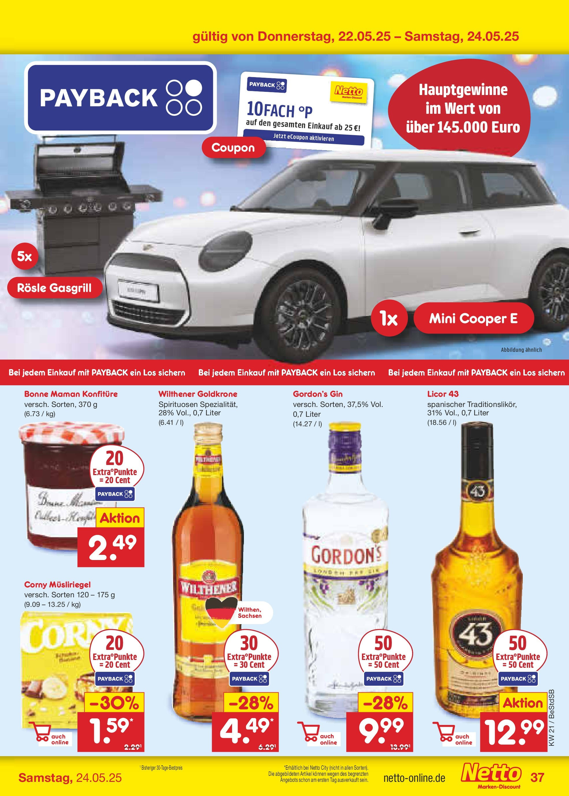 Netto Marken-Discount - Netto: Wochenangebote (ab 18.05.2025) » Angebote | Seite: 55 | Produkte: Grill, Wilthener, Gin, Bonne maman Netto Marken-Discount - Netto: Wochenangebote (ab 18.05.2025) » Angebote | Seite: 55 | Produkte: Grill, Wilthener, Gin, Bonne maman