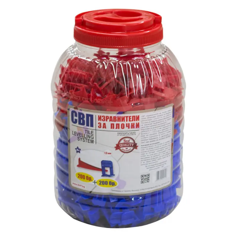 СИСТЕМА ЗА НИВЕЛИРАНЕ 200 + 200 БРОЯ СВП 1.5 ММ