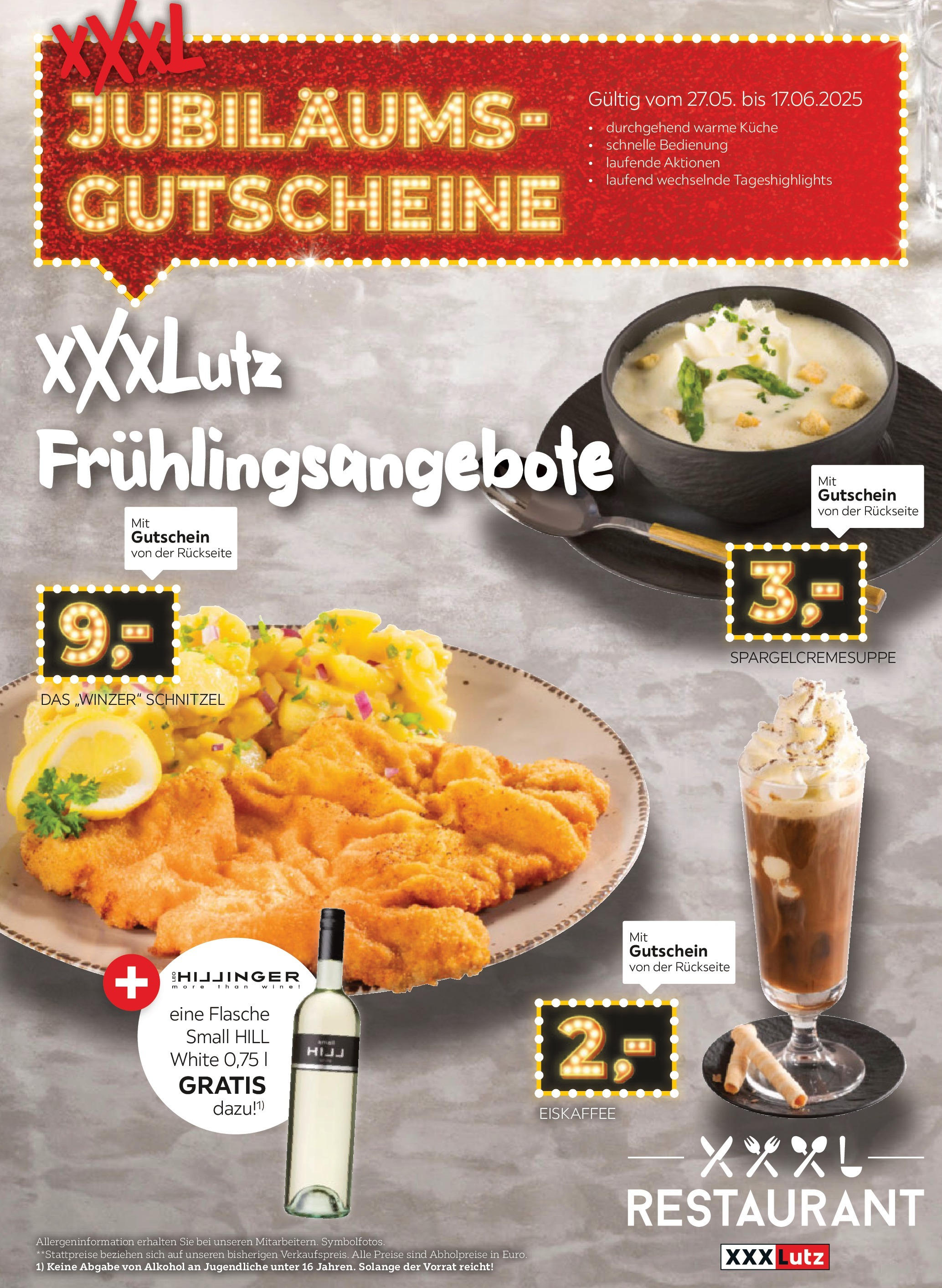 XXXLutz - Gutscheinblatt Resto von 27.05.2025 - Aktuelle Angebote | Seite: 1