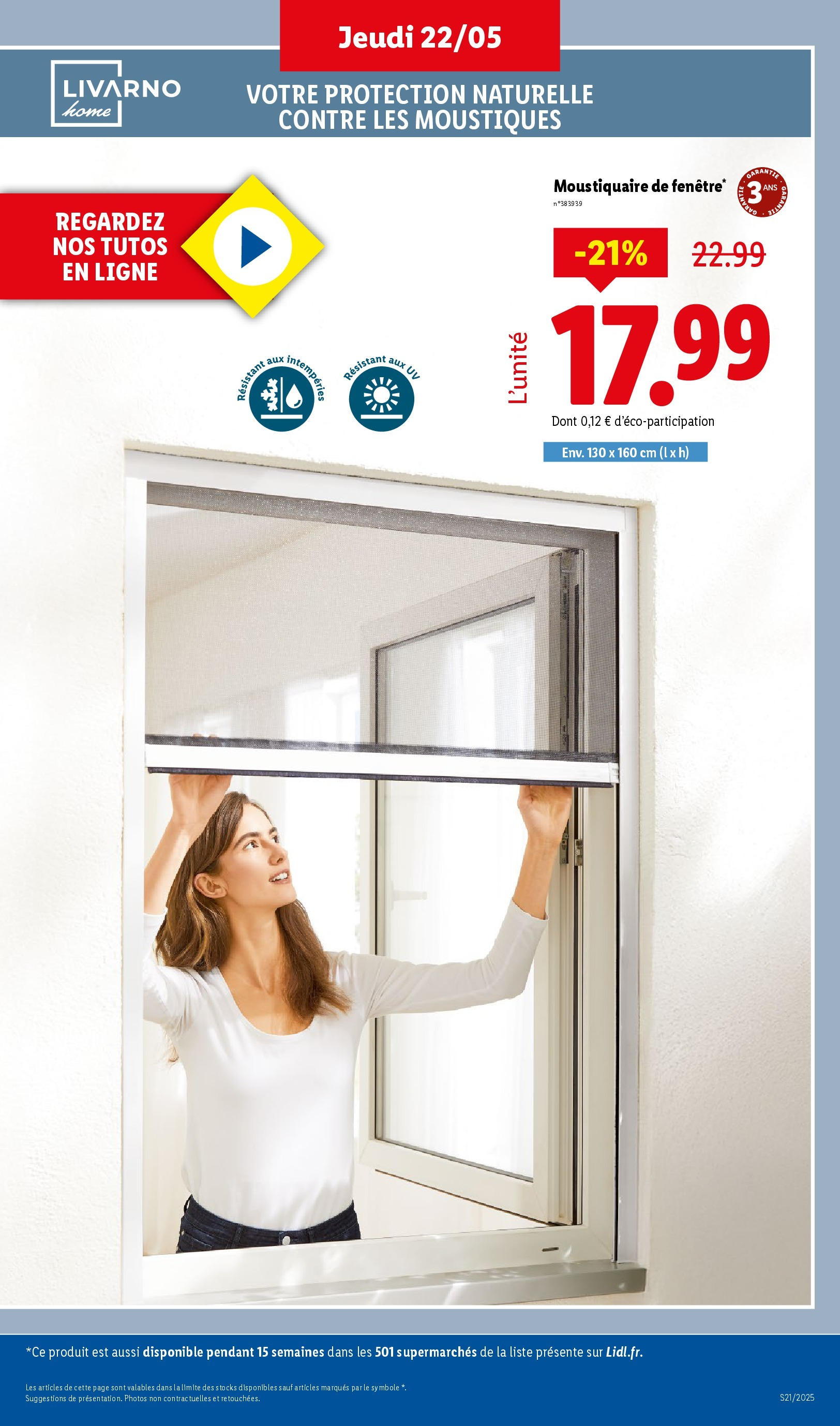 Catalogue LIDL du 21/05/2025 | Promo prospectus en ligne | Page: 37 | Produits: Moustiquaire Catalogue LIDL du 21/05/2025 | Promo prospectus en ligne | Page: 37 | Produits: Moustiquaire