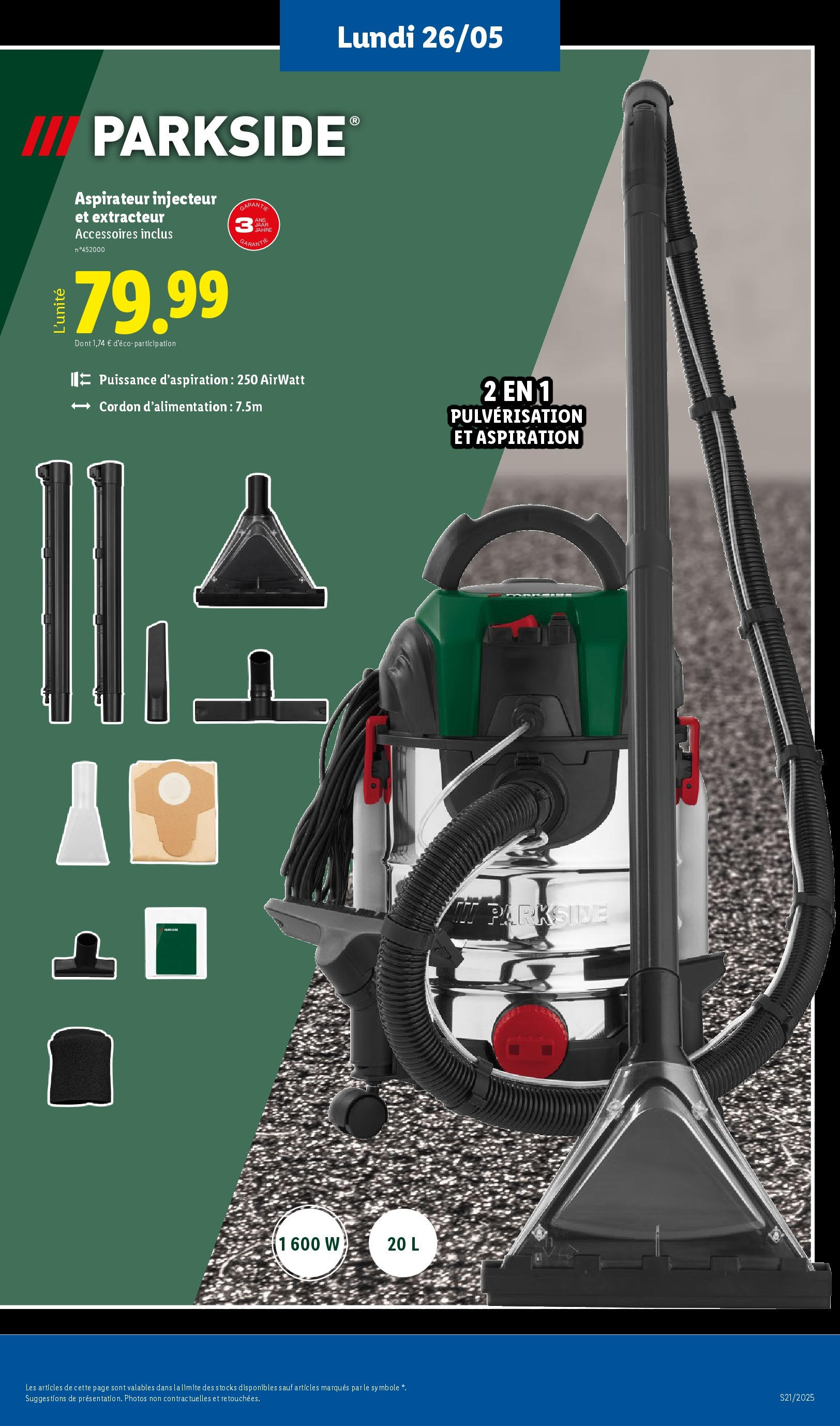 Catalogue LIDL du 21/05/2025 | Promo prospectus en ligne | Page: 59 | Produits: Aspirateur Catalogue LIDL du 21/05/2025 | Promo prospectus en ligne | Page: 59 | Produits: Aspirateur