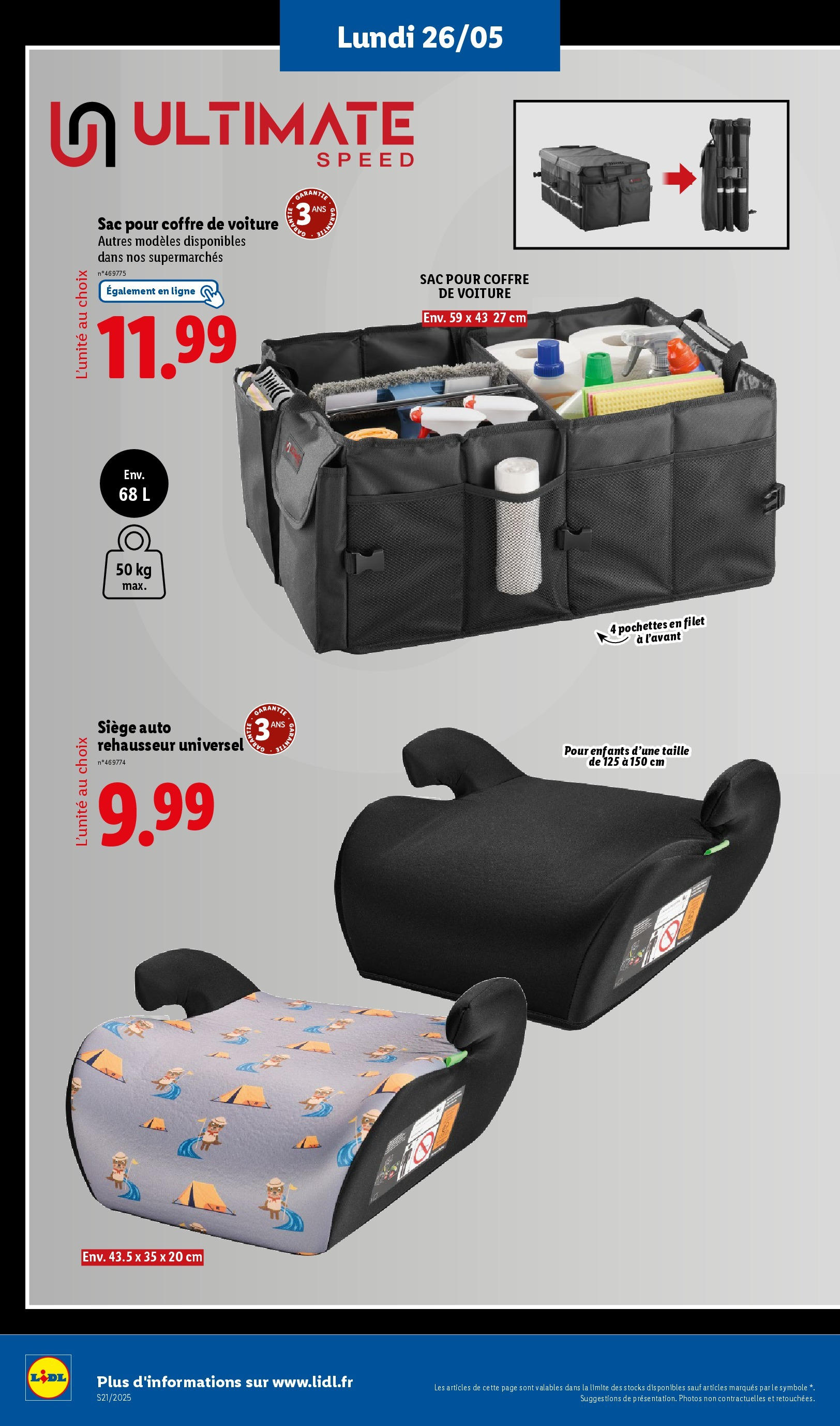 Catalogue LIDL du 21/05/2025 | Promo prospectus en ligne | Page: 60 | Produits: Sac, Rehausseur, Siège auto Catalogue LIDL du 21/05/2025 | Promo prospectus en ligne | Page: 60 | Produits: Sac, Rehausseur, Siège auto