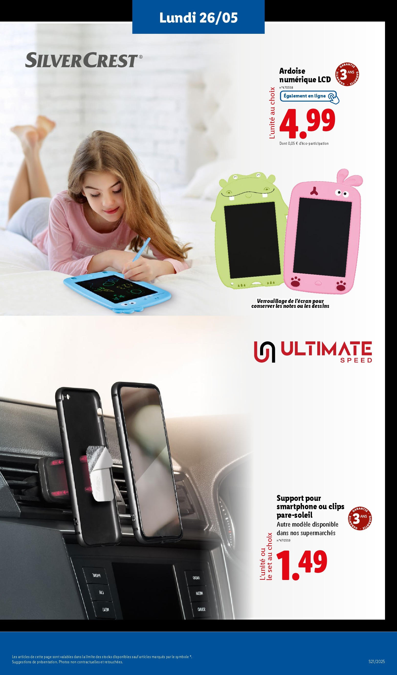 Catalogue LIDL du 21/05/2025 | Promo prospectus en ligne | Page: 63 | Produits: Smartphone, Ardoise numérique Catalogue LIDL du 21/05/2025 | Promo prospectus en ligne | Page: 63 | Produits: Smartphone, Ardoise numérique