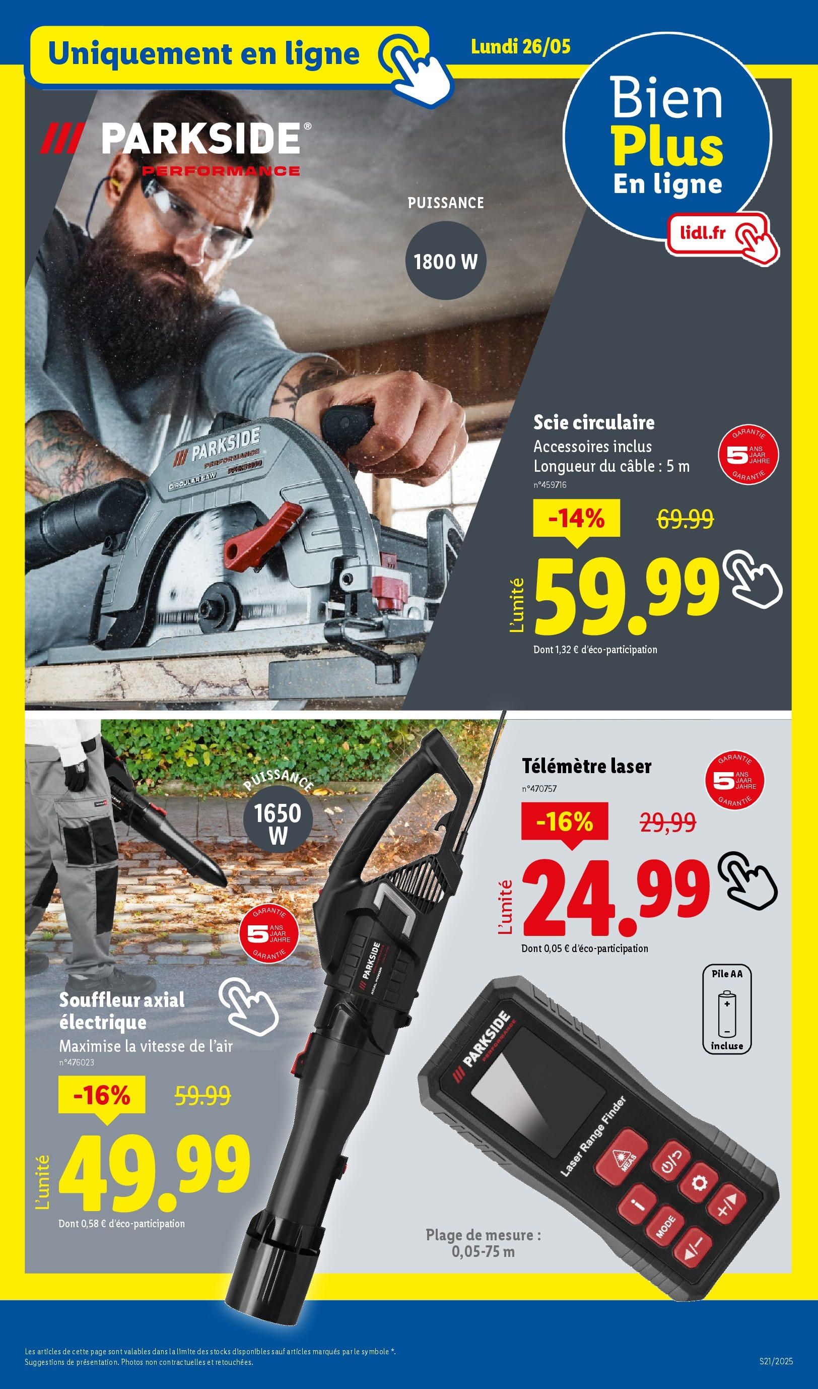 Catalogue LIDL du 21/05/2025 | Promo prospectus en ligne | Page: 73 | Produits: Câble, Scie circulaire Catalogue LIDL du 21/05/2025 | Promo prospectus en ligne | Page: 73 | Produits: Câble, Scie circulaire
