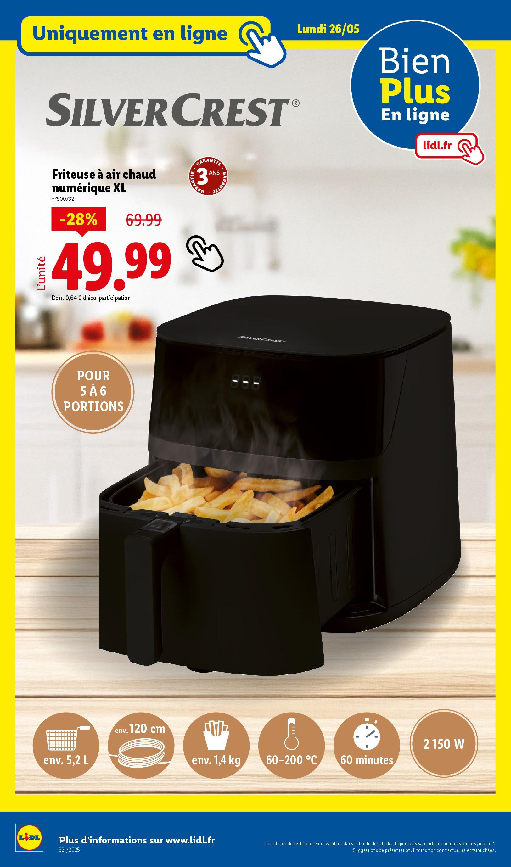 Catalogue LIDL du 21/05/2025 | Promo prospectus en ligne | Page: 76 | Produits: Friteuse Catalogue LIDL du 21/05/2025 | Promo prospectus en ligne | Page: 76 | Produits: Friteuse